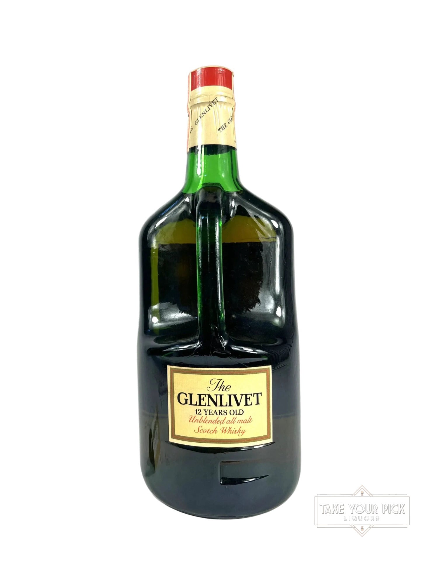 The Glenlivet 12 Years Old Unblended All Malt 1970's 1.75 Liter - 86 Proof