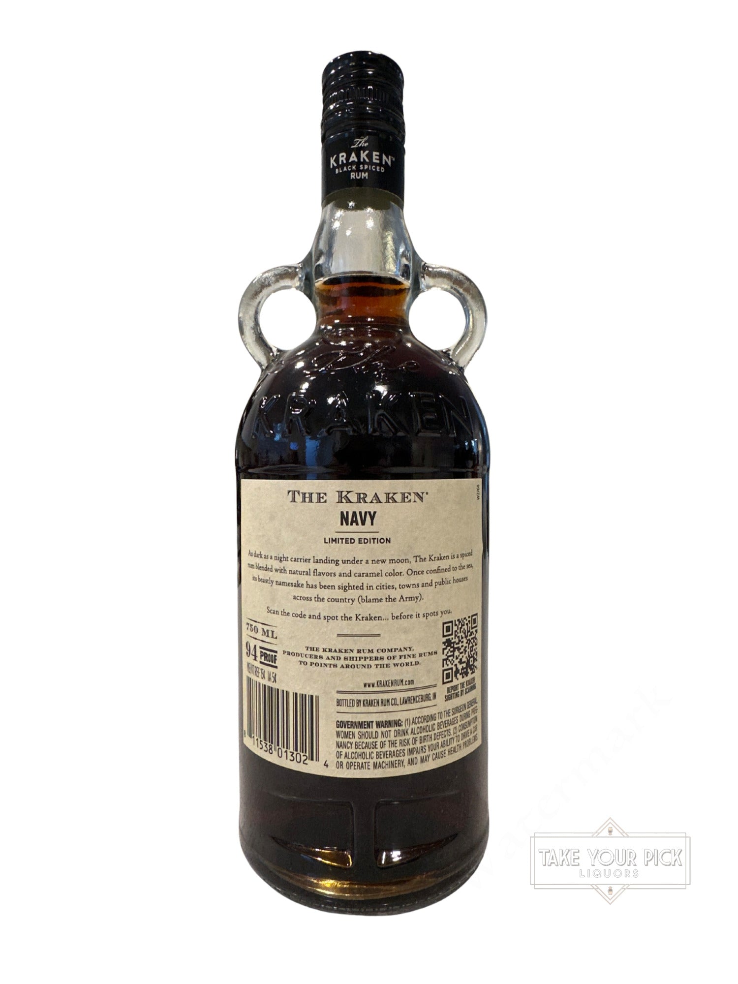 The Kraken Navy Limited Edition 94 Proof