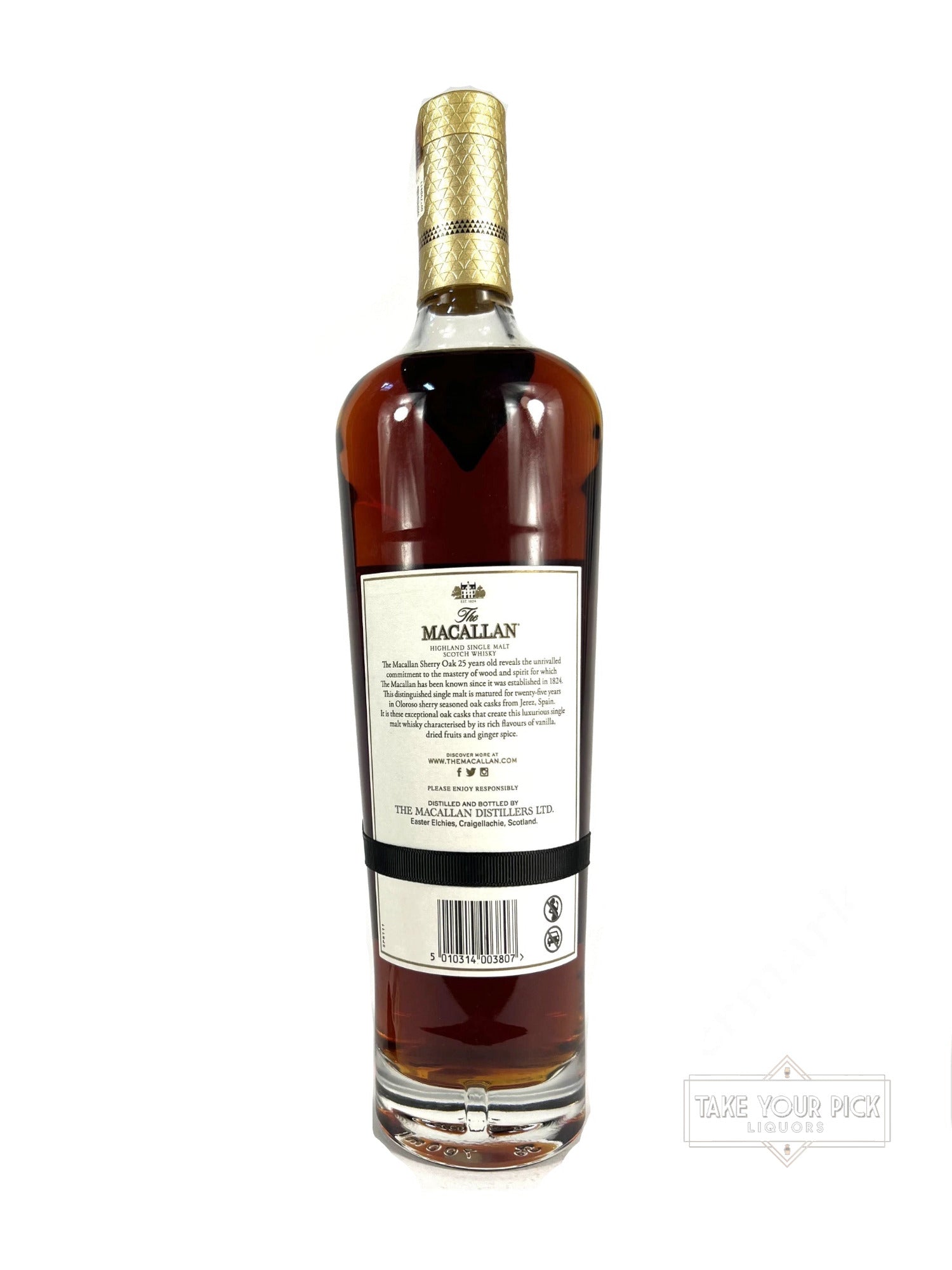 The Macallan 25-year Sherry Cask 2022 700ml (no box) - 86 Proof