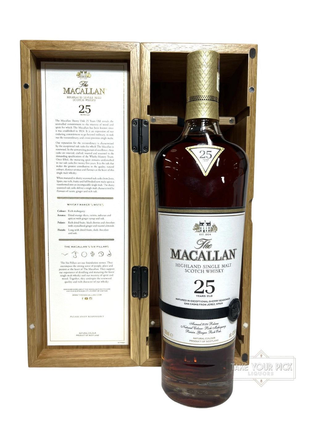 The Macallan 25-year Sherry Cask 2024 700ml - 86 Proof