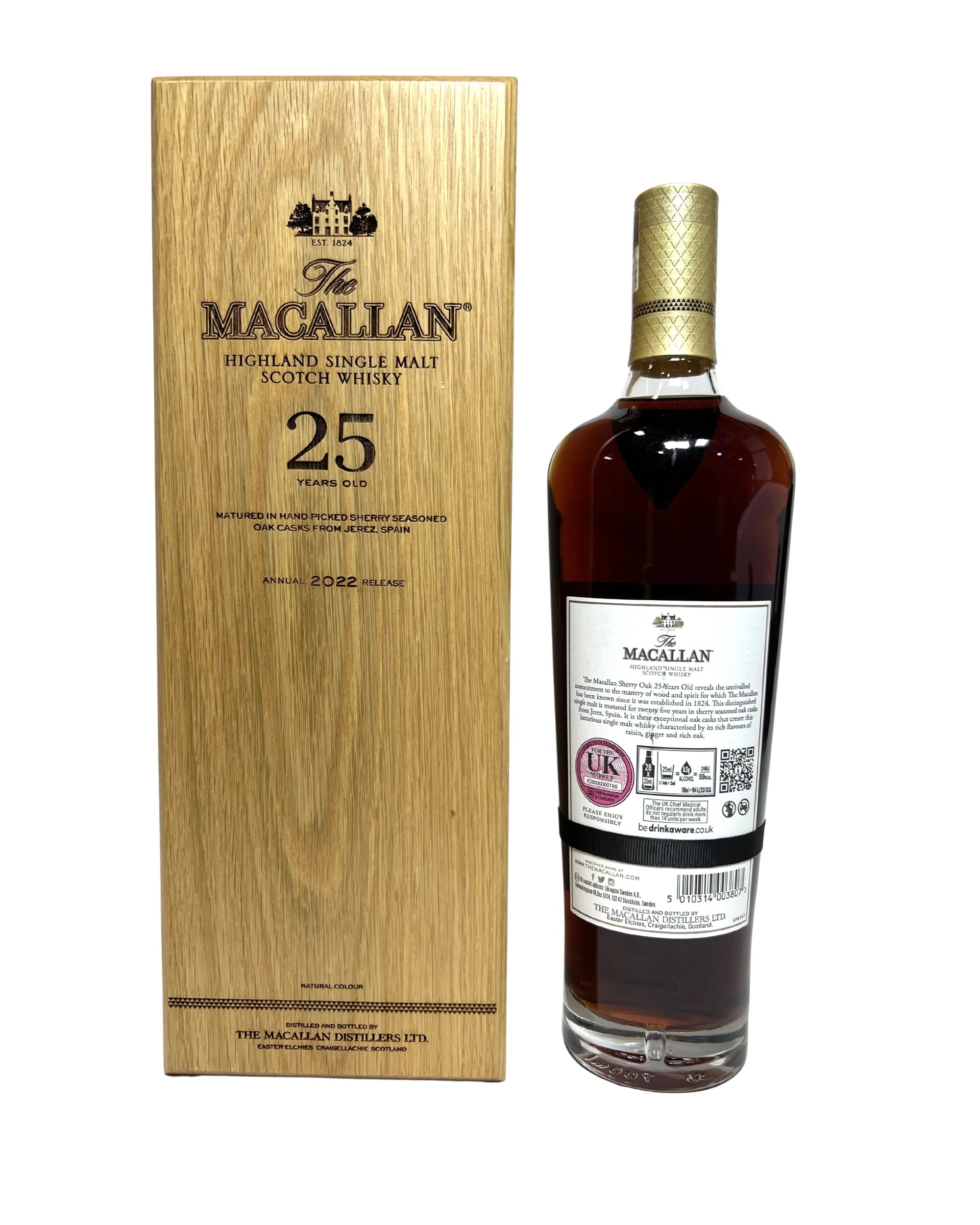 2023 The Macallan 25 Year (Box is 2022) 700ml