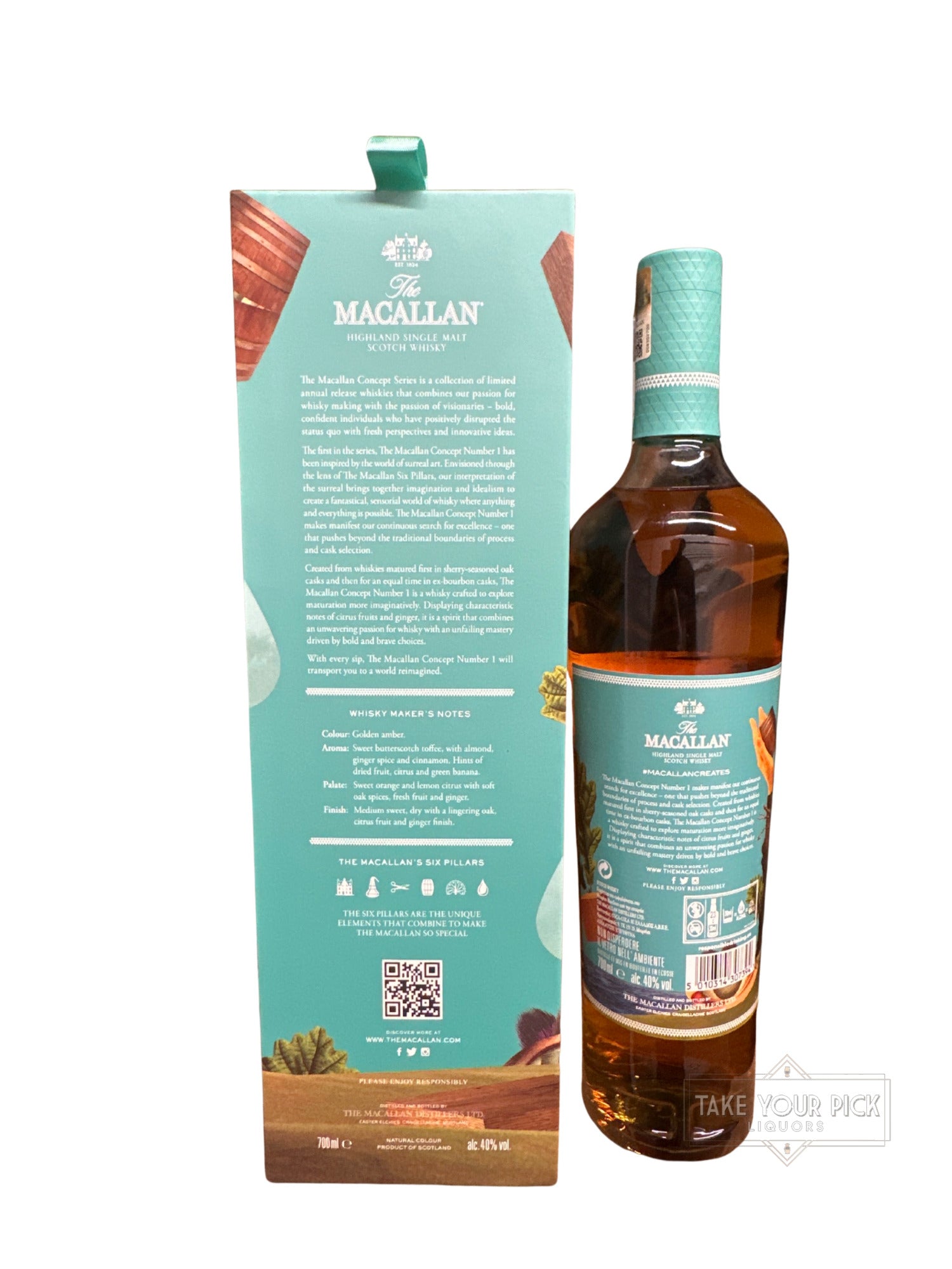 2018 The Macallan Concept Number 1 80 Proof