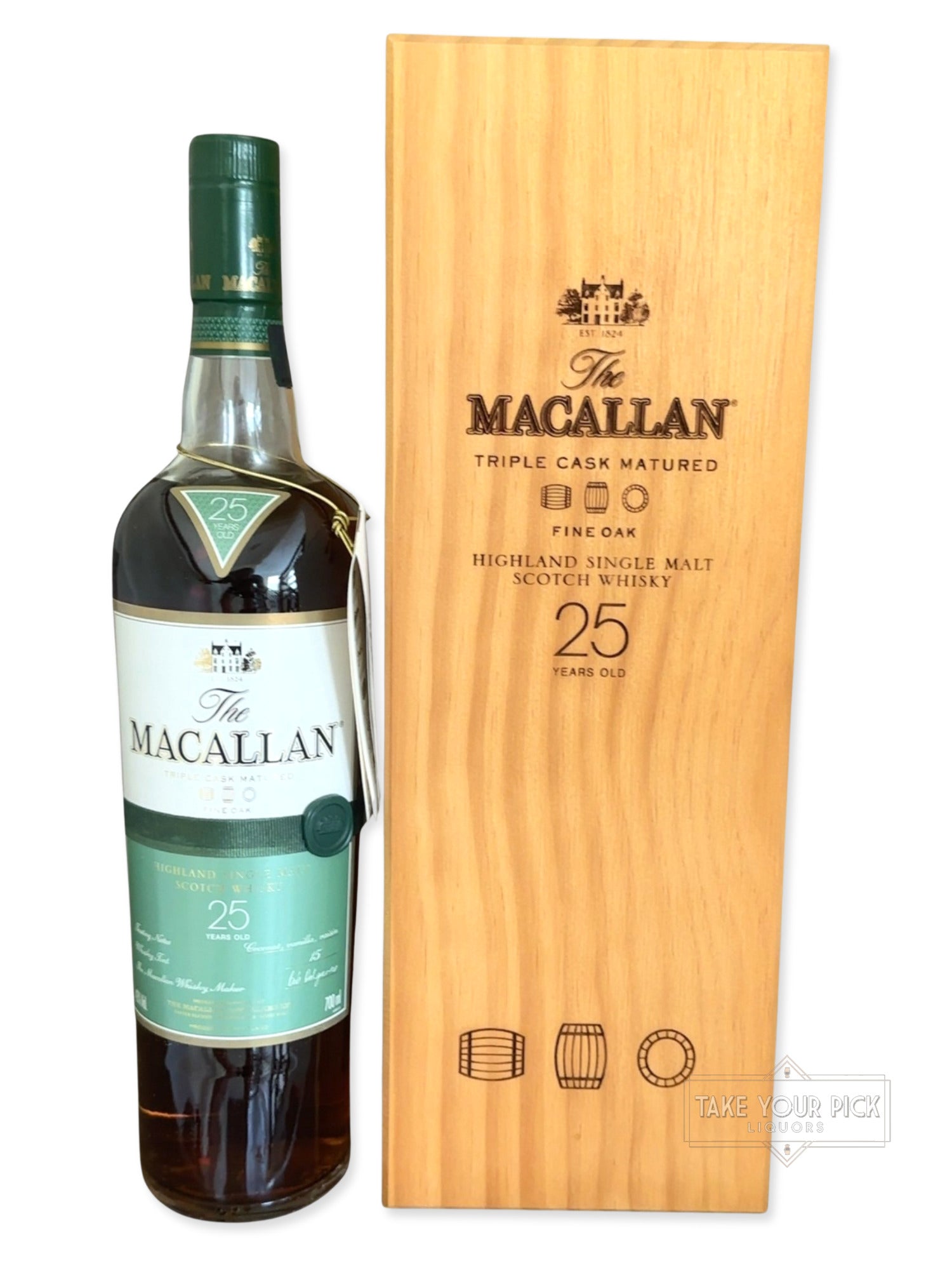 The Macallan Triple Cask Matured 25 Years Old Fine Oak Highland Single Malt Scotch Whisky