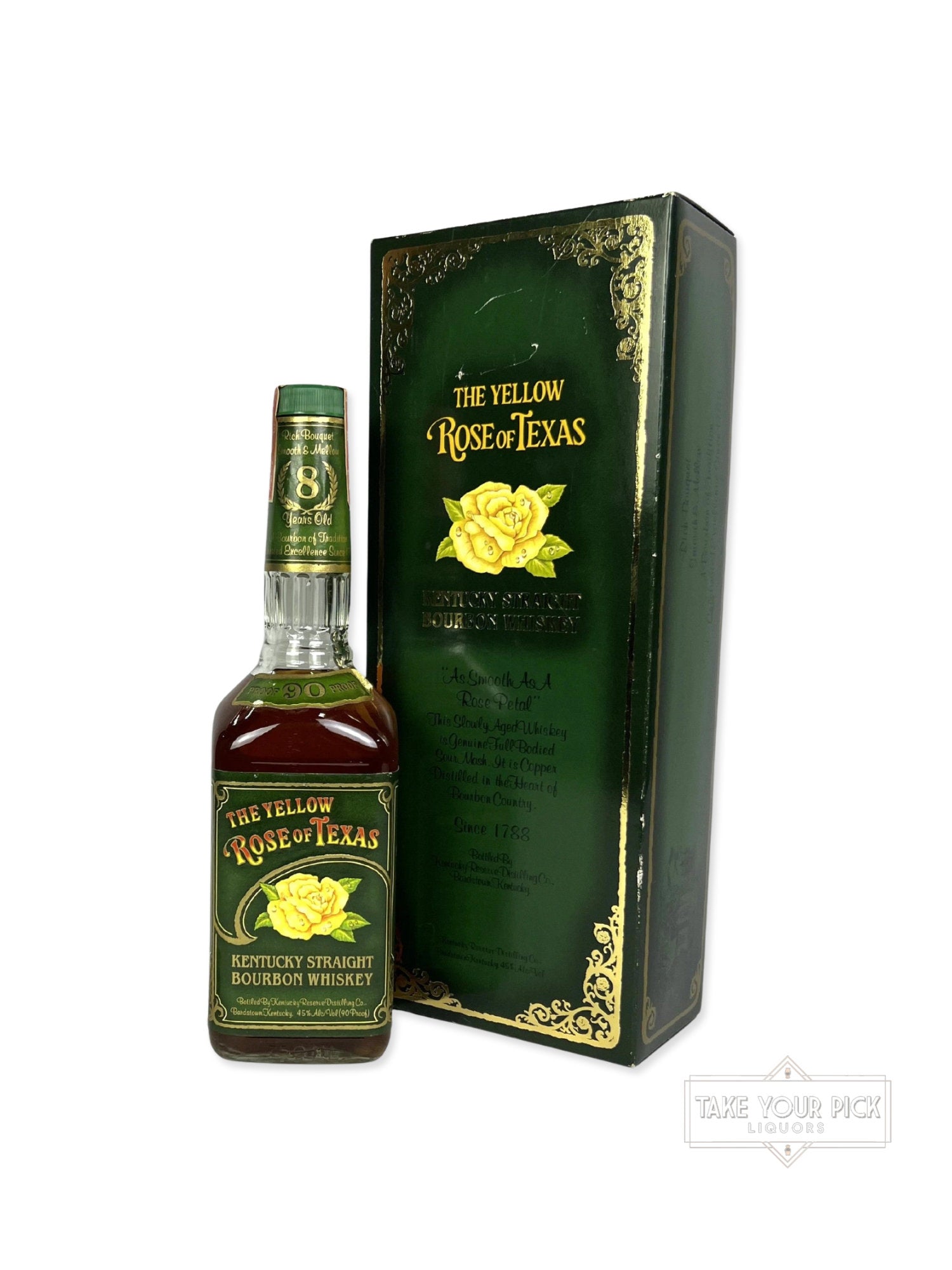 The Yellow Rose of Texas 8-year 1990 (pre-fire) - 90 Proof