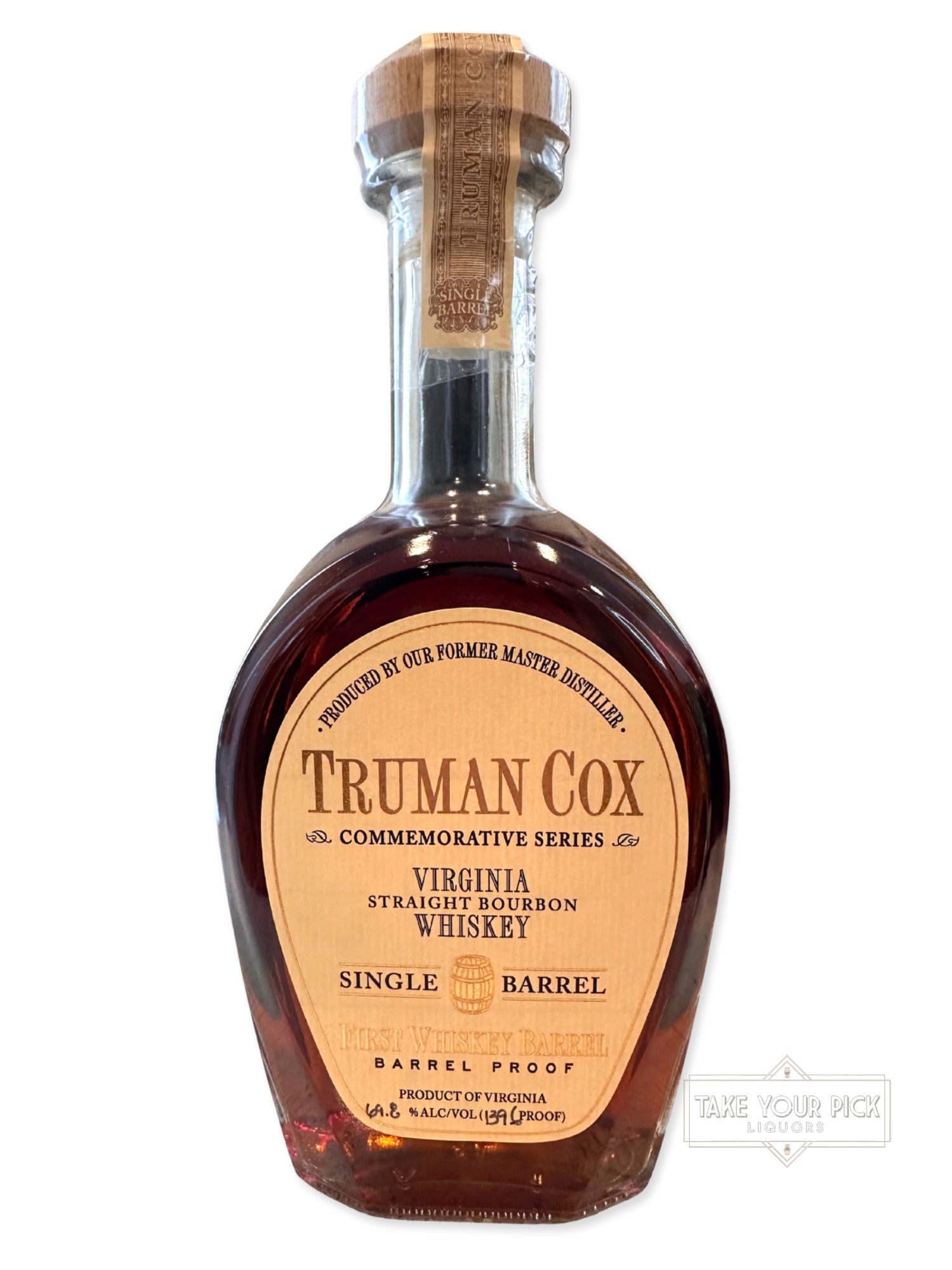Truman Cox Bowman Truman Cox Commemorative Series Virginia Single Barrel 139 Proof