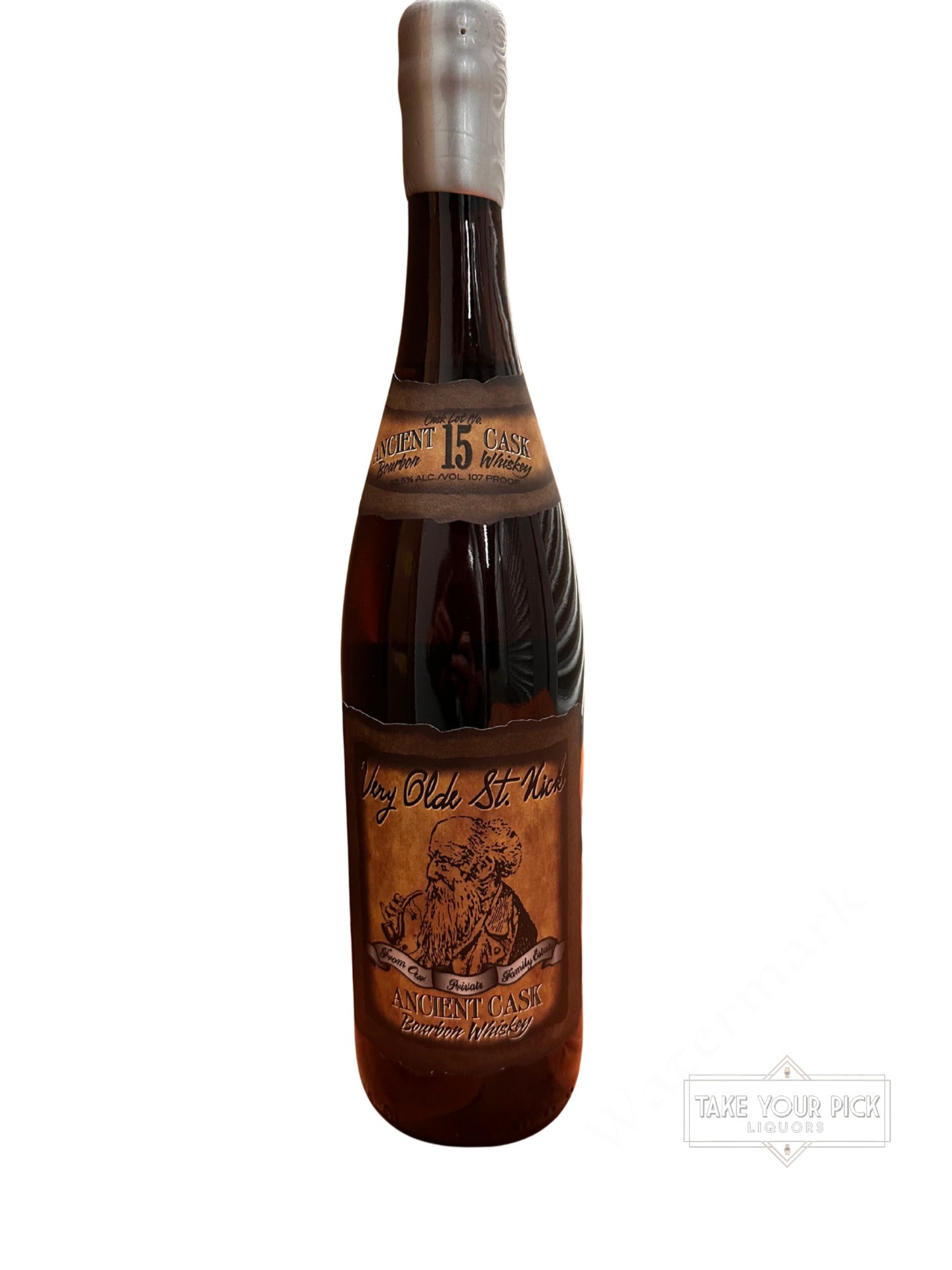 Very Olde St. Nick Ancient Cask Bourbon Whiskey 107 Proof