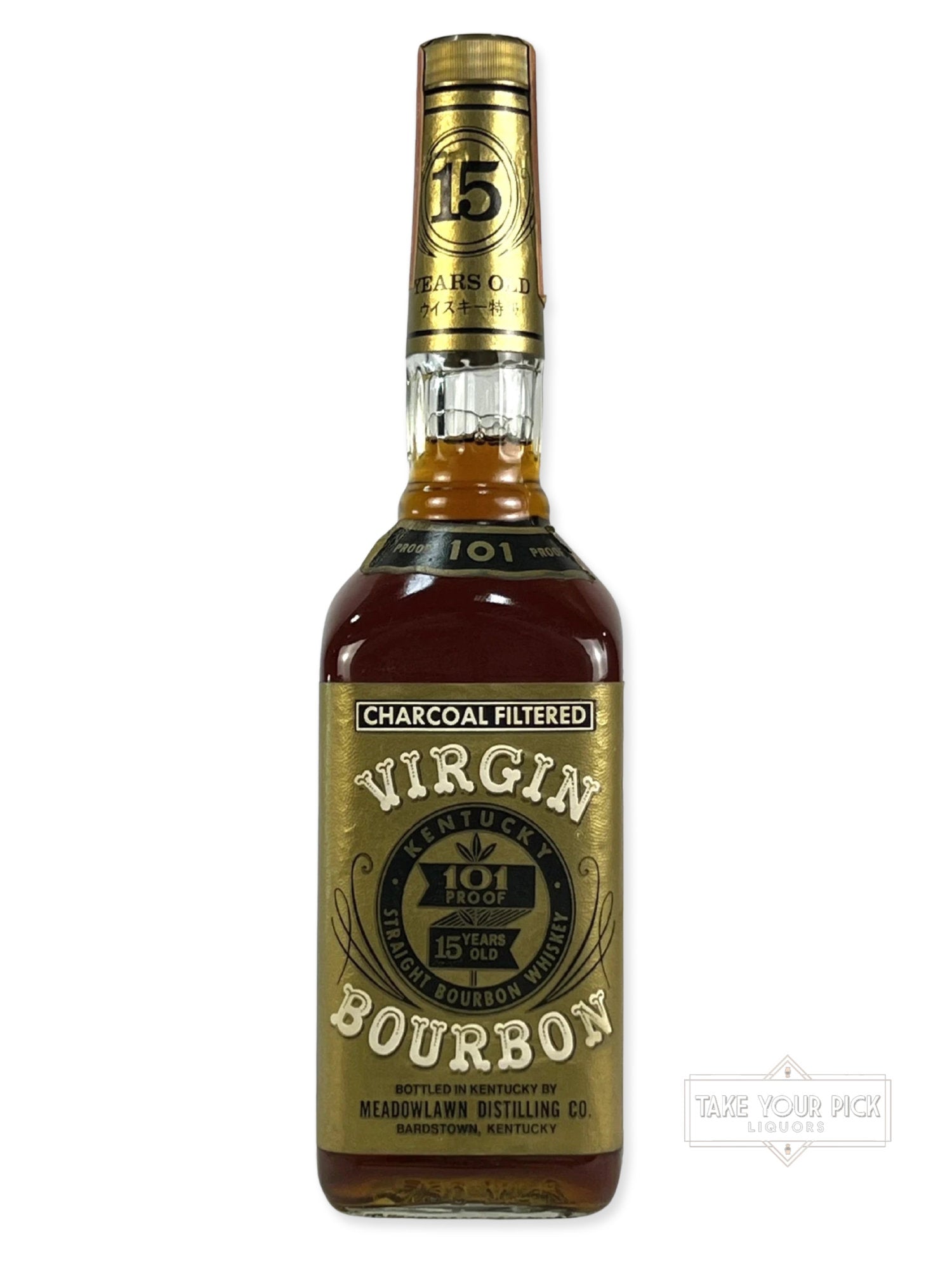 Virgin 15-year 101 proof (Heaven Hill pre-fire) 1987