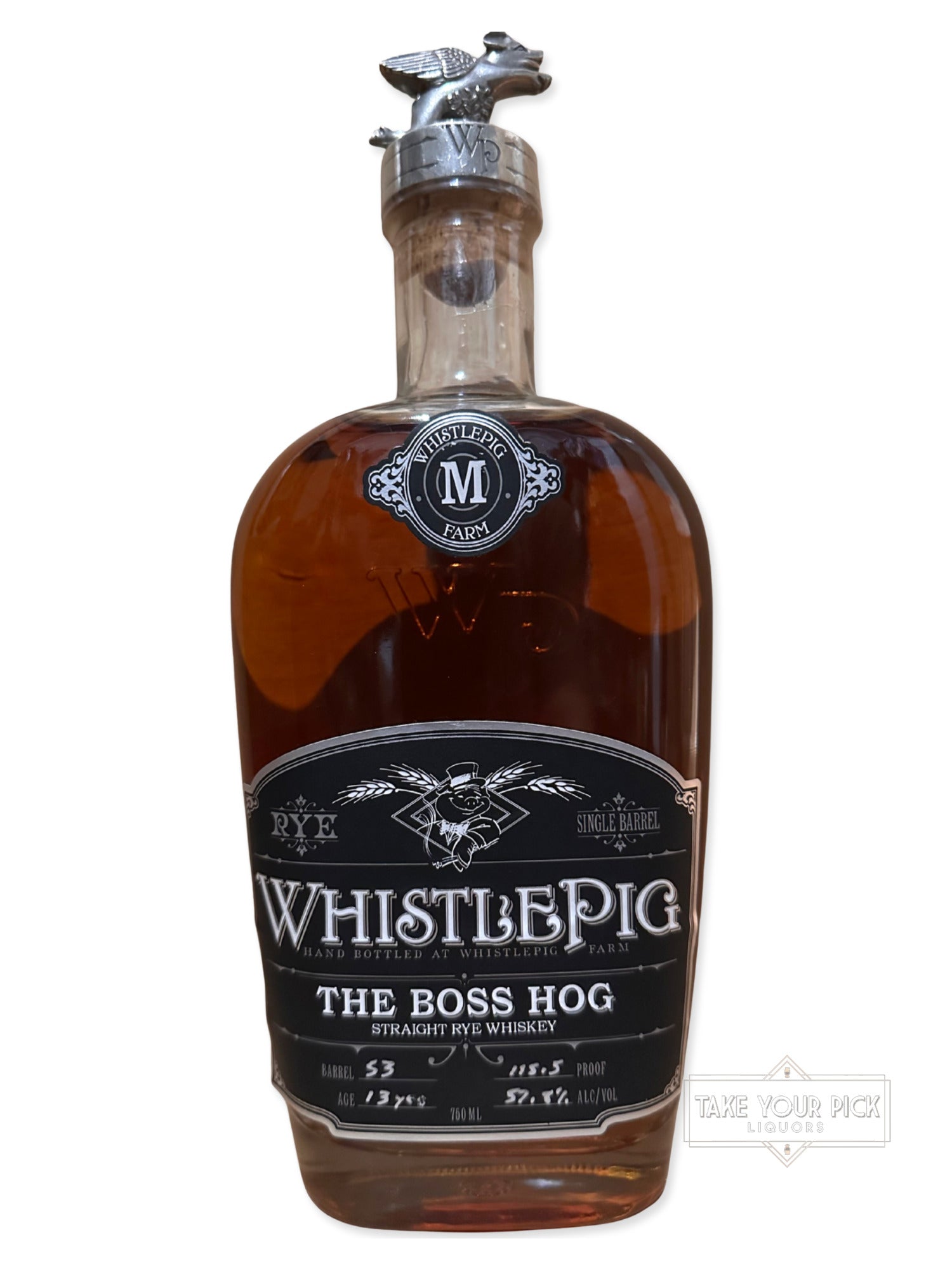 WhistlePig The Boss Hog Straight Rye Whiskey 115.5 Proof