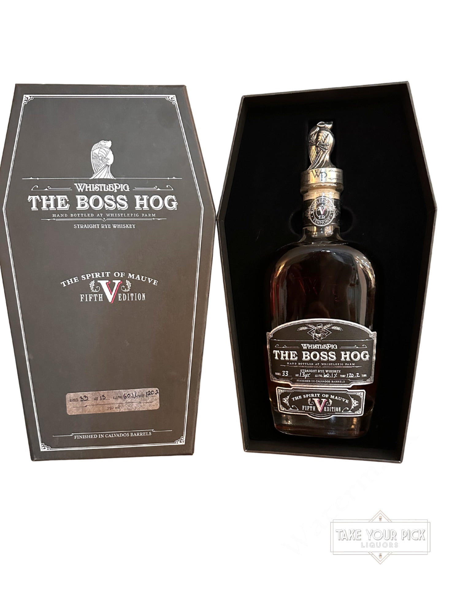 Whistlepig The Boss Hog The Spirit of Mauve Fifth Edition 120.2 Proof