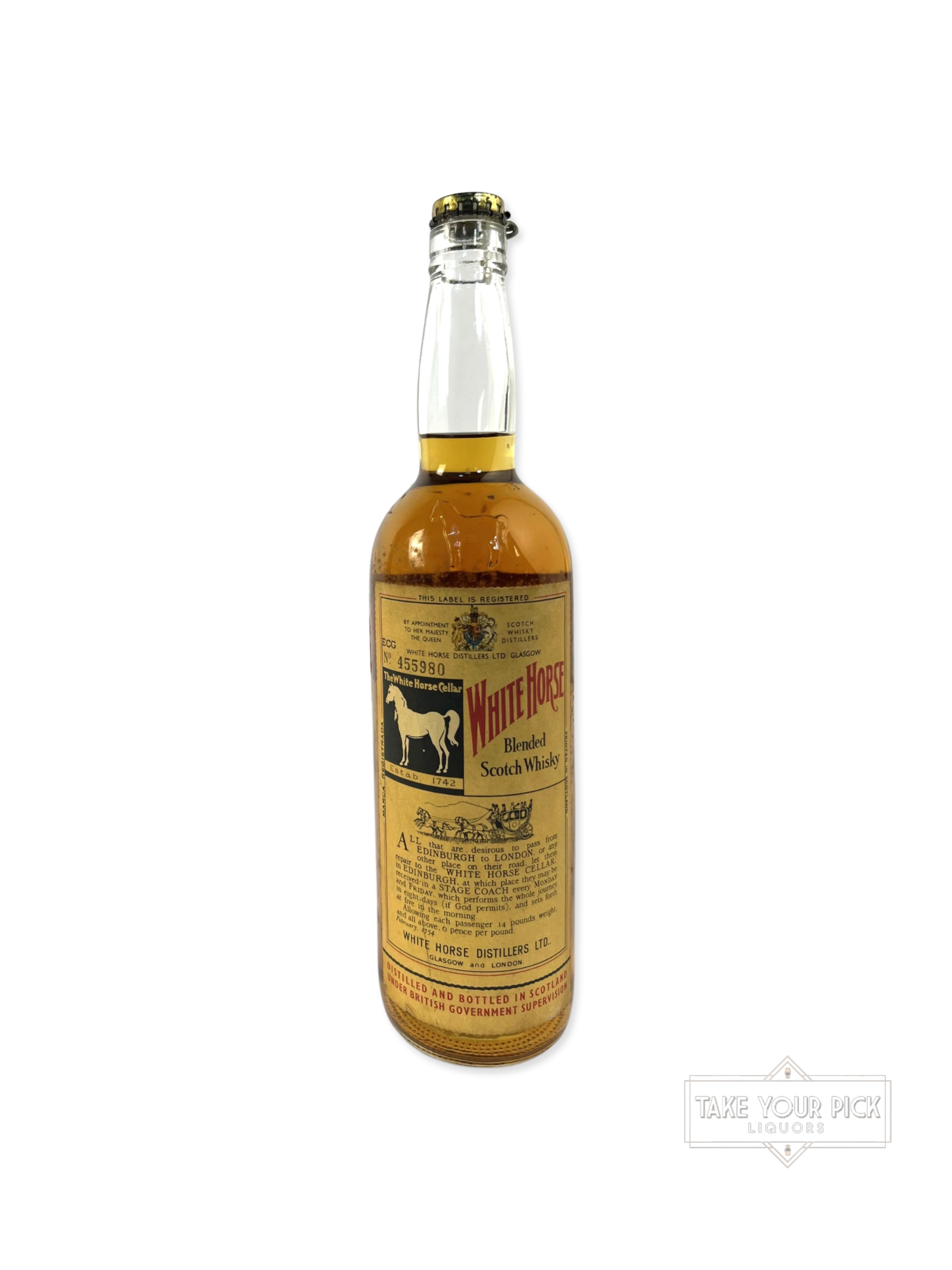 White Horse Blended Scotch Whisky 1970