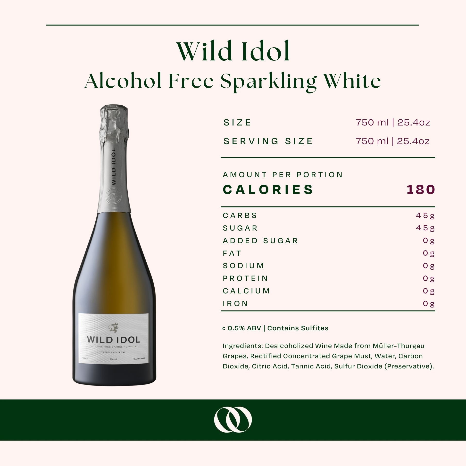 Wild Idol - Alcohol Free Sparkling White 750ml
