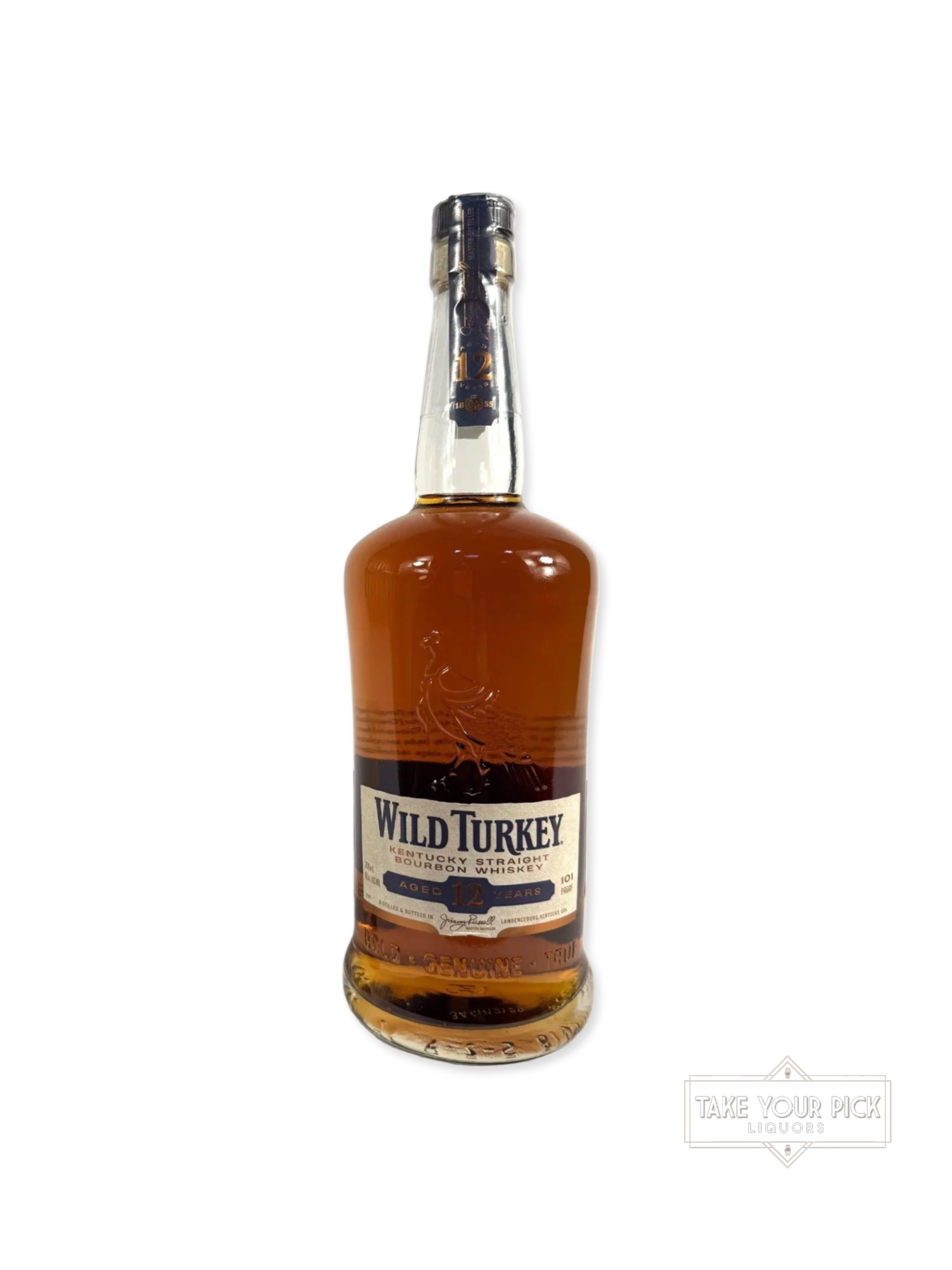 Wild Turkey 12/101 for Japan (NO BOX) - 101 Proof - Bottle Front