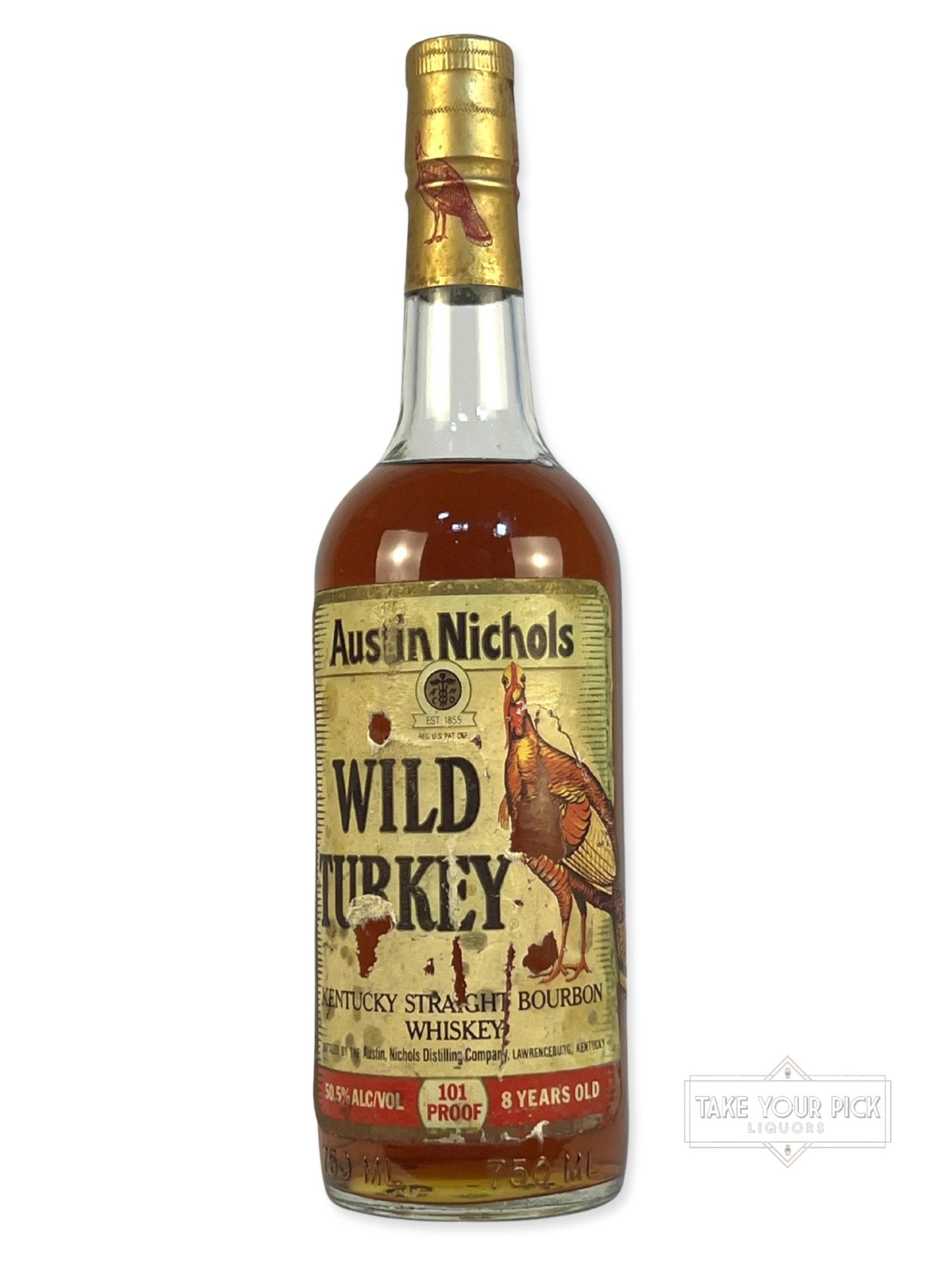 Wild Turkey 8-year 101 1992 750ml (label damage)