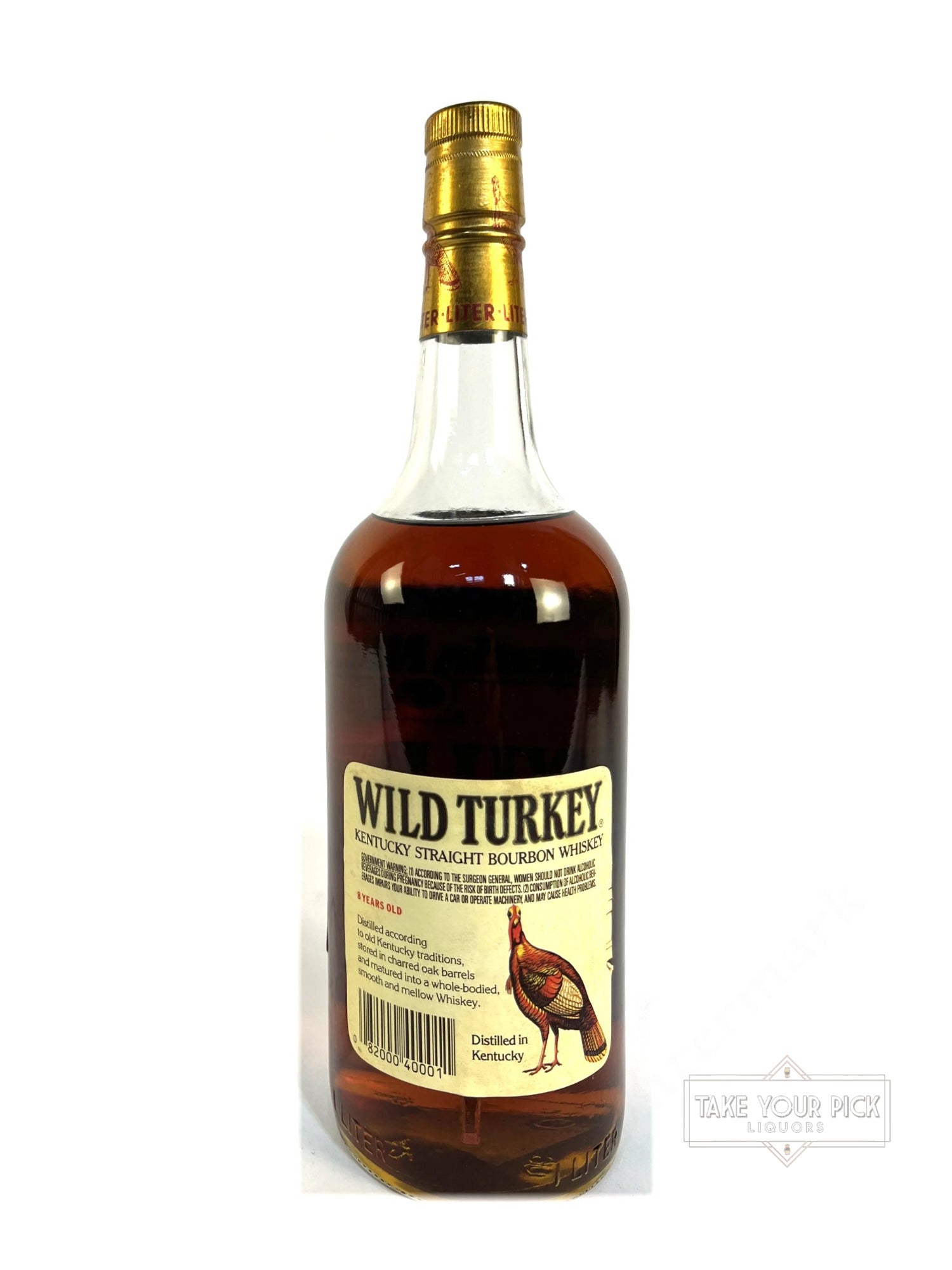 Wild Turkey 8/101 1990 Liter - 101 Proof