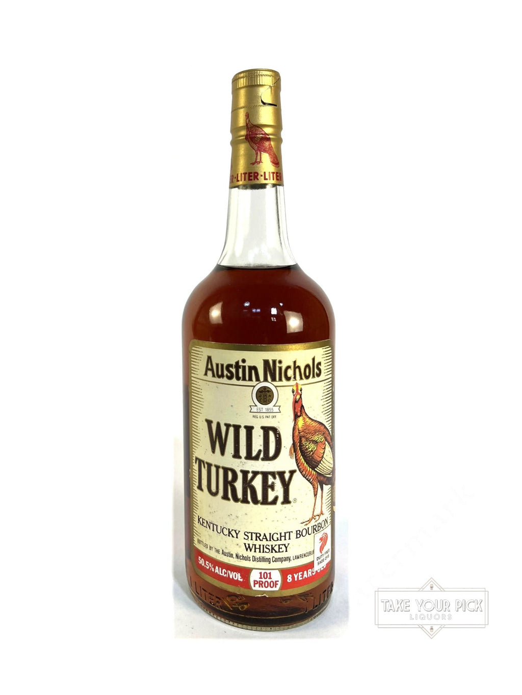 Wild Turkey 8/101 1992 Liter - 101 Proof