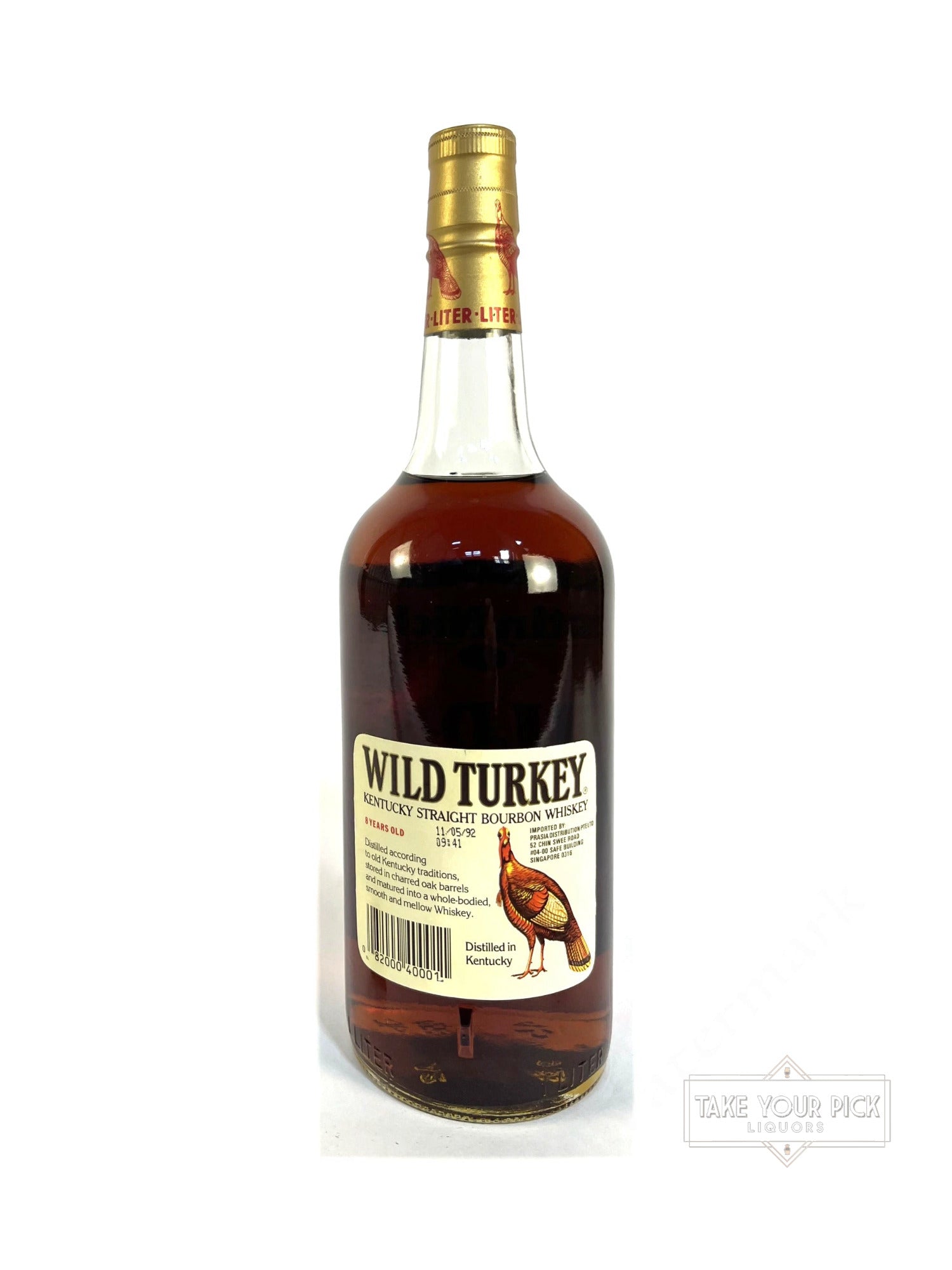 Wild Turkey 8/101 1992 Liter - 101 Proof