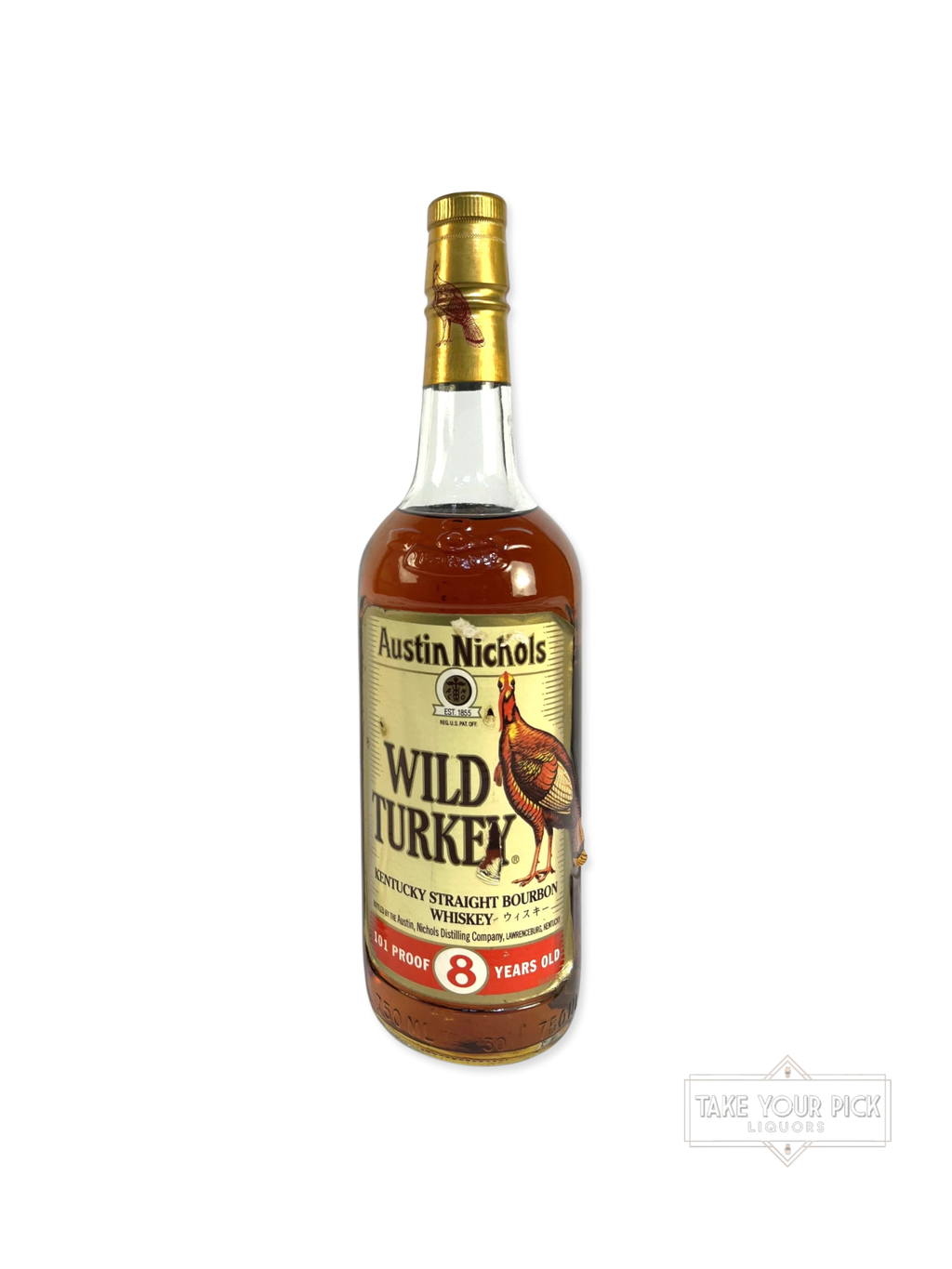 Wild Turkey 8/101 1998 750ml - 101 Proof - Bottle Front