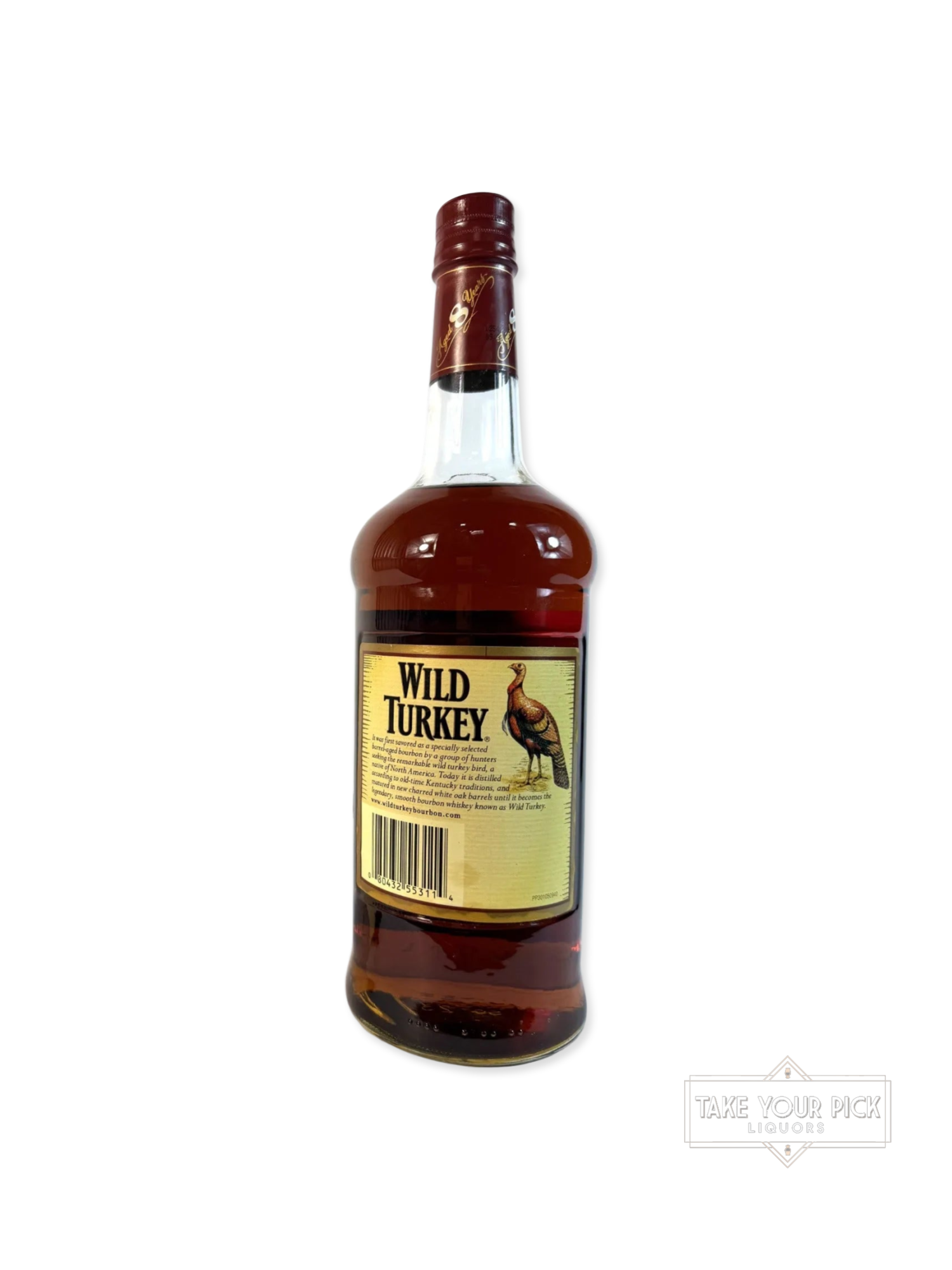 Wild Turkey 8/101 2002 - 101 Proof - Bottle Back