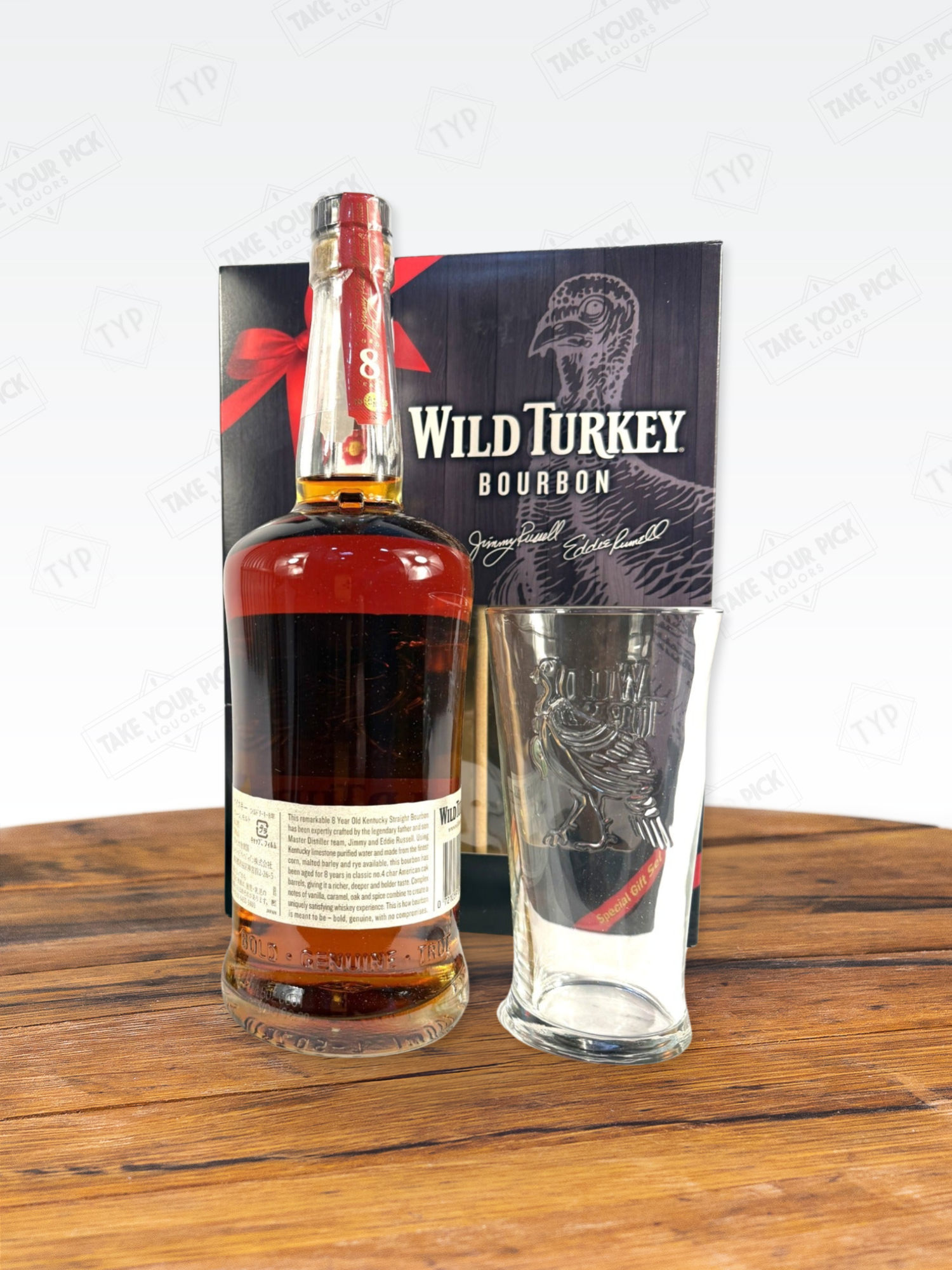 Wild Turkey 8/101 700ml gift set for Japan