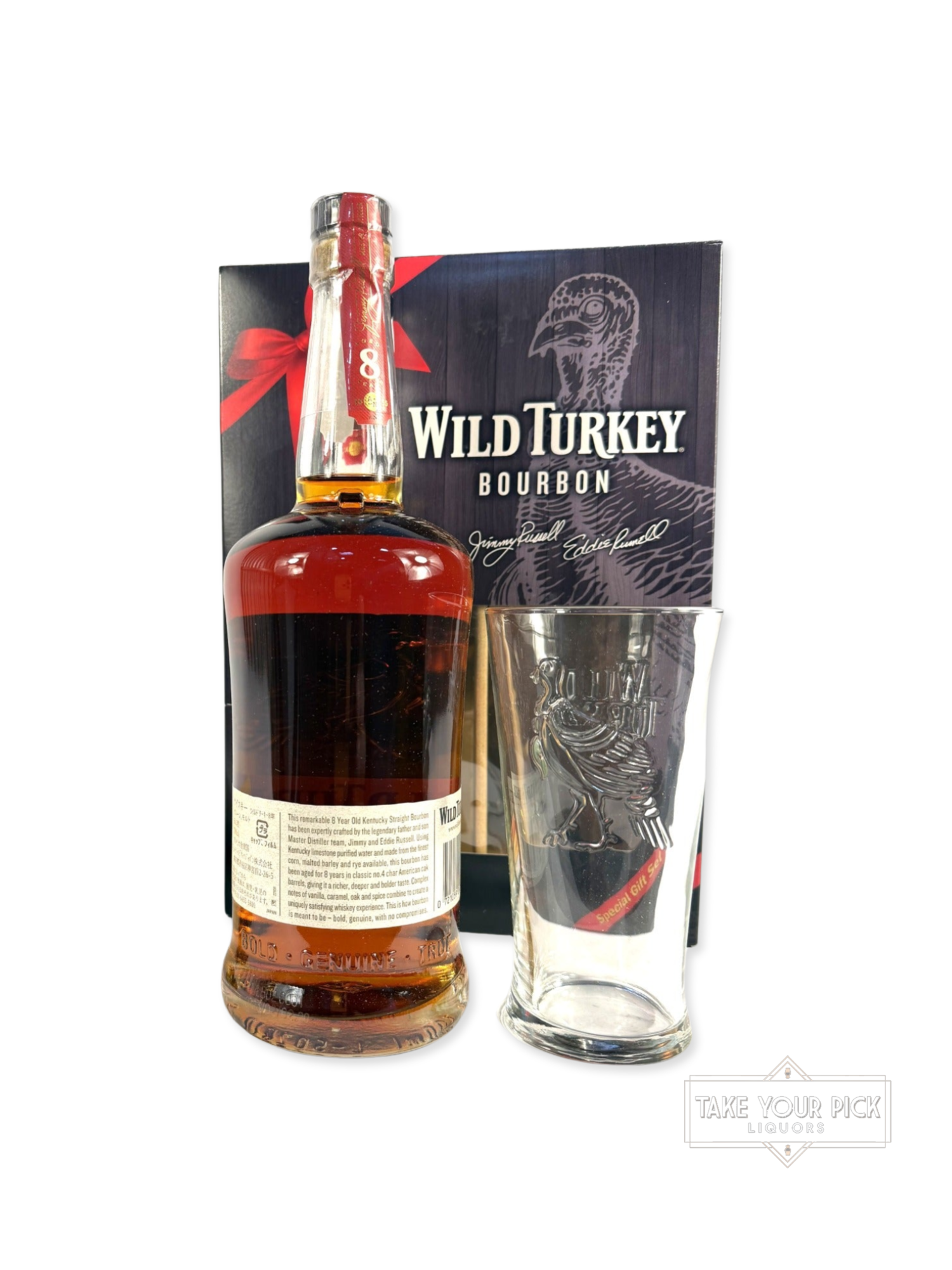 Wild Turkey 8/101 700ml gift set for Japan