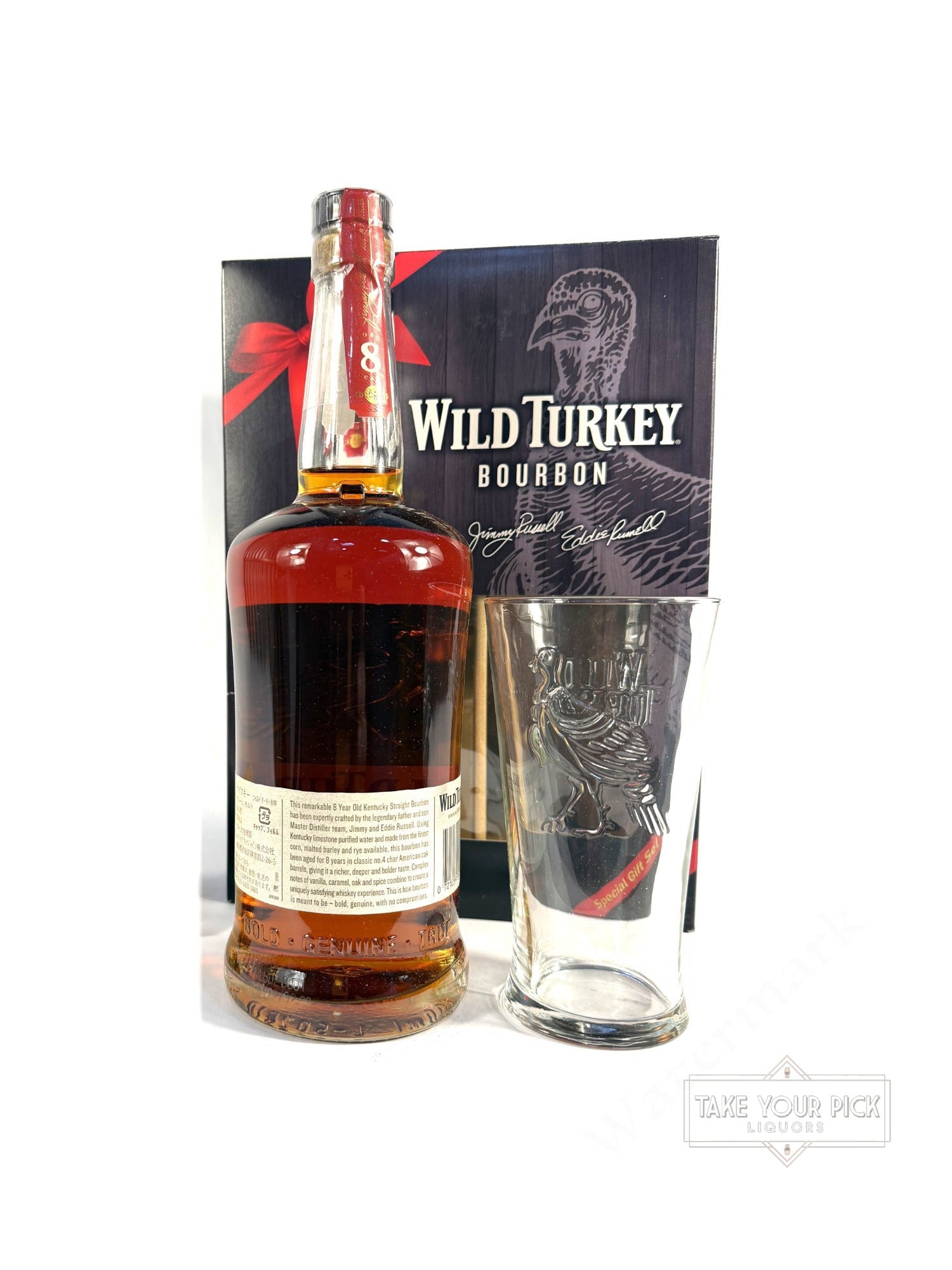 Wild Turkey 8/101 700ml gift set for Japan - 101 Proof
