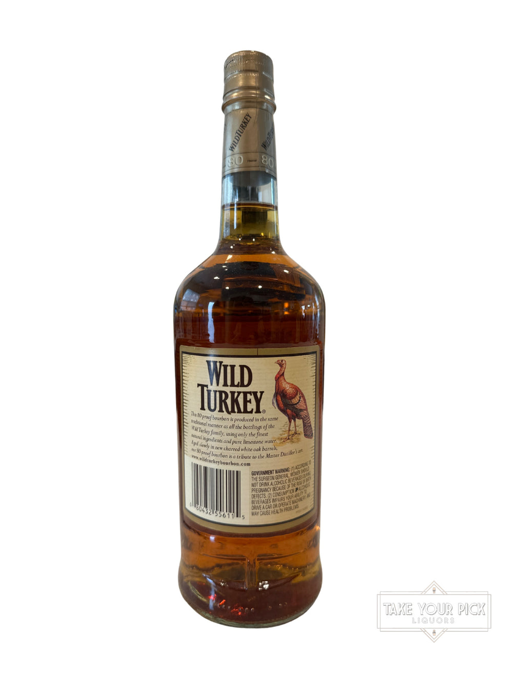 Wild Turkey Austin Nichols Kentucky Straight Bourbon Whiskey 80 Proof 1 Liter