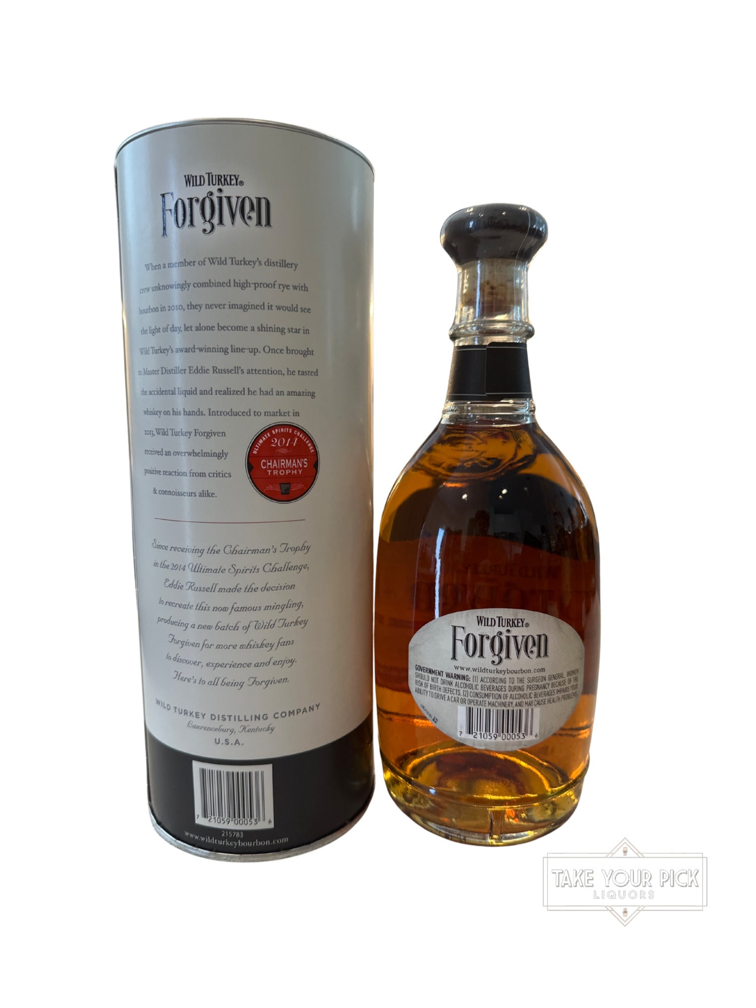 2013 Wild Turkey Forgiven Blend of Bourbon & Rye Straight Whiskies 91 Proof