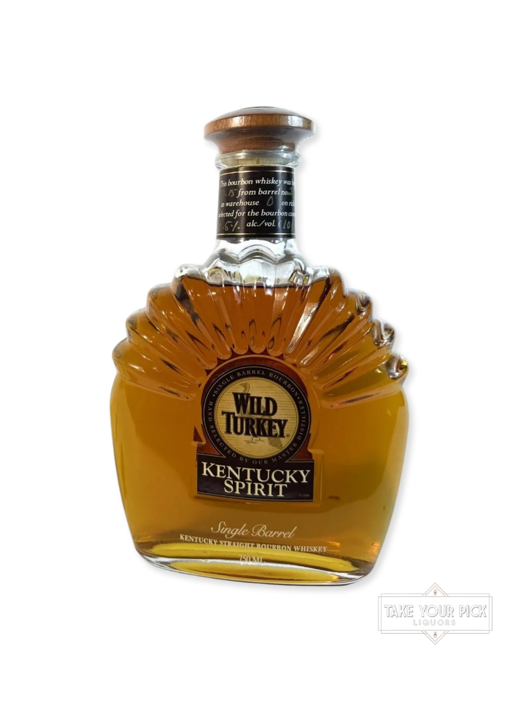 Wild Turkey Kentucky Spirit Wood Top 2015 - 101 Proof - Bottle Front