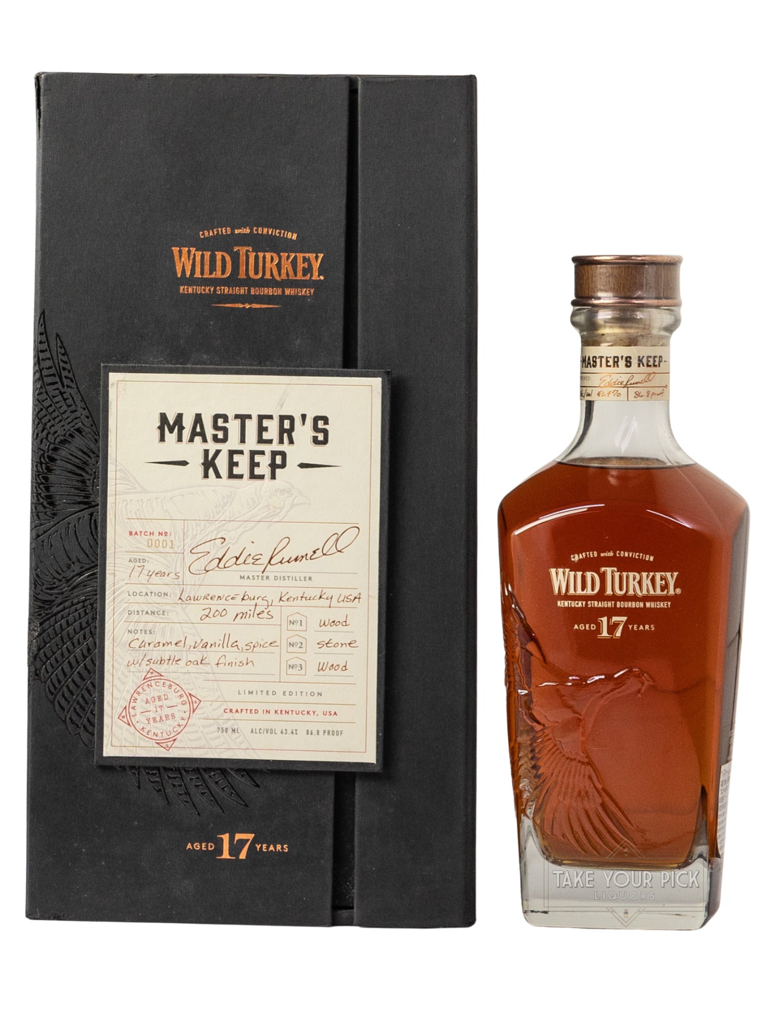 Wild Turkey Master's Keep Aged 17 Years First Release - 87 Proof