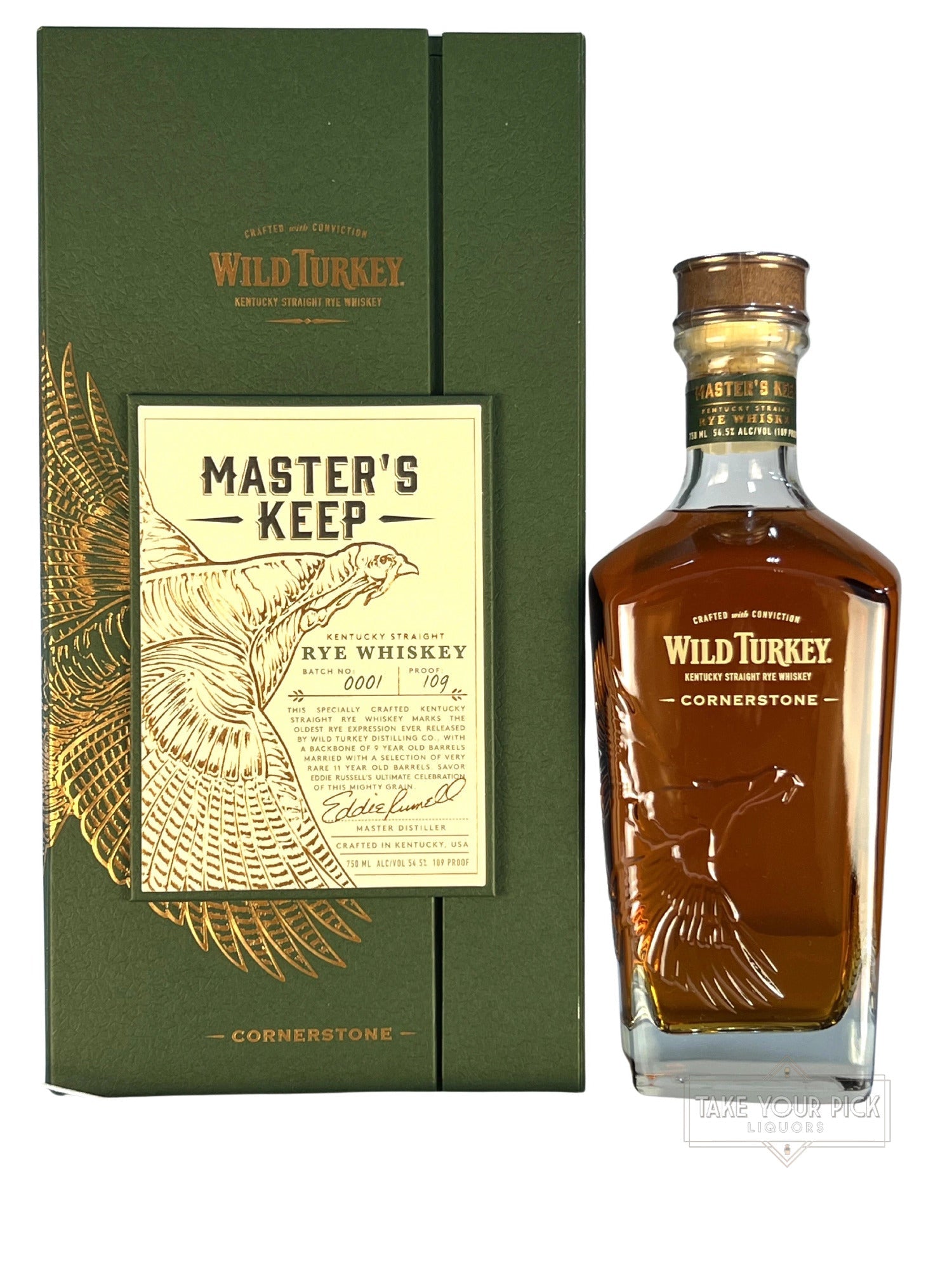 Wild Turkey Master's Keep Cornerstone Rye with box - 109 Proof