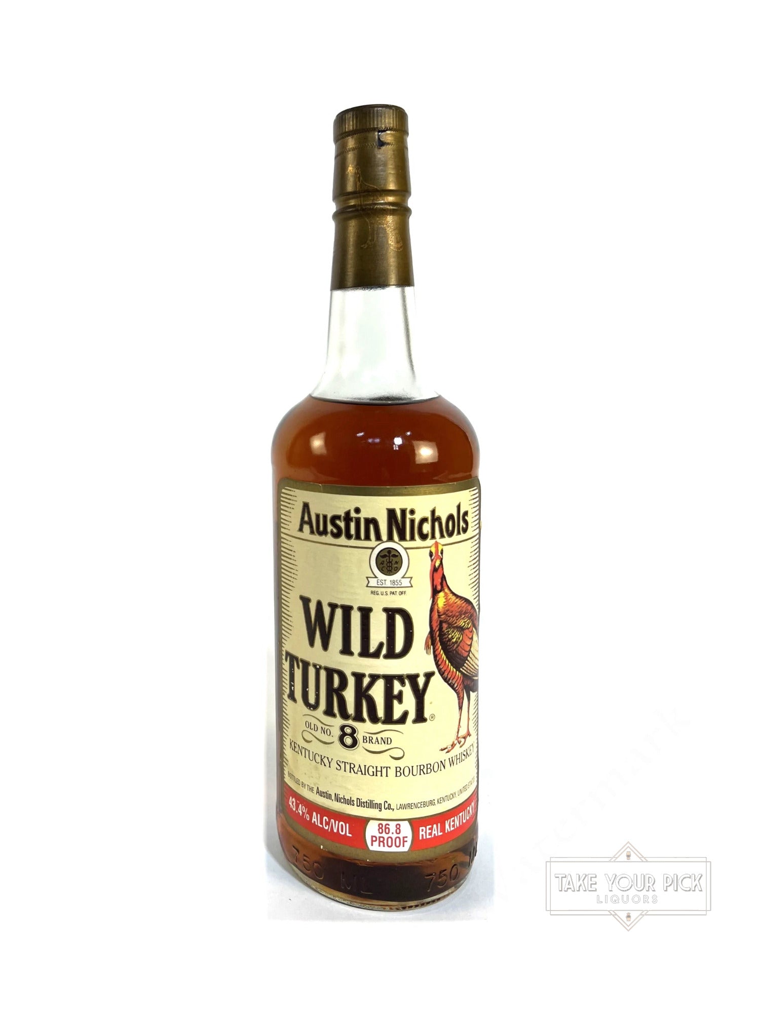 Wild Turkey Old No. 8 Brand 1994 86.8pf - 86.8 Proof