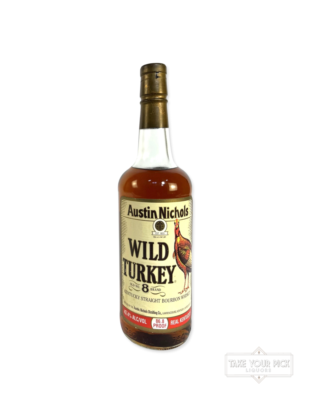 Wild Turkey Old No. 8 Brand 1994 86.8pf - 86.8 Proof - Bottle Front