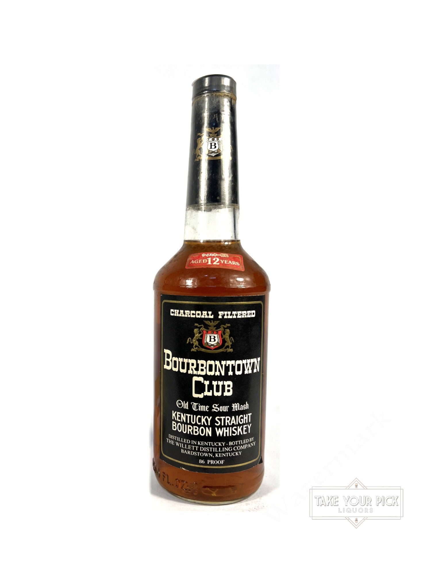 Willett/KBD Bourbontown Club 12-year 1988 - 86 Proof