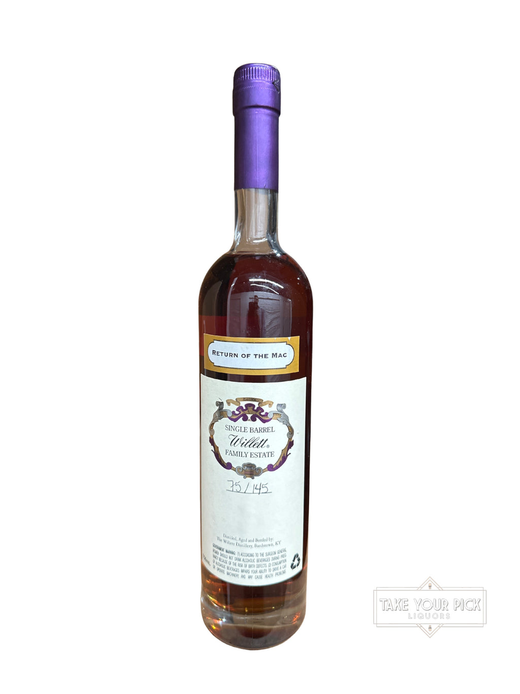 Willett 5 Year Single Barrel Select (Return Of The Mac) 129.8 Proof 750ml