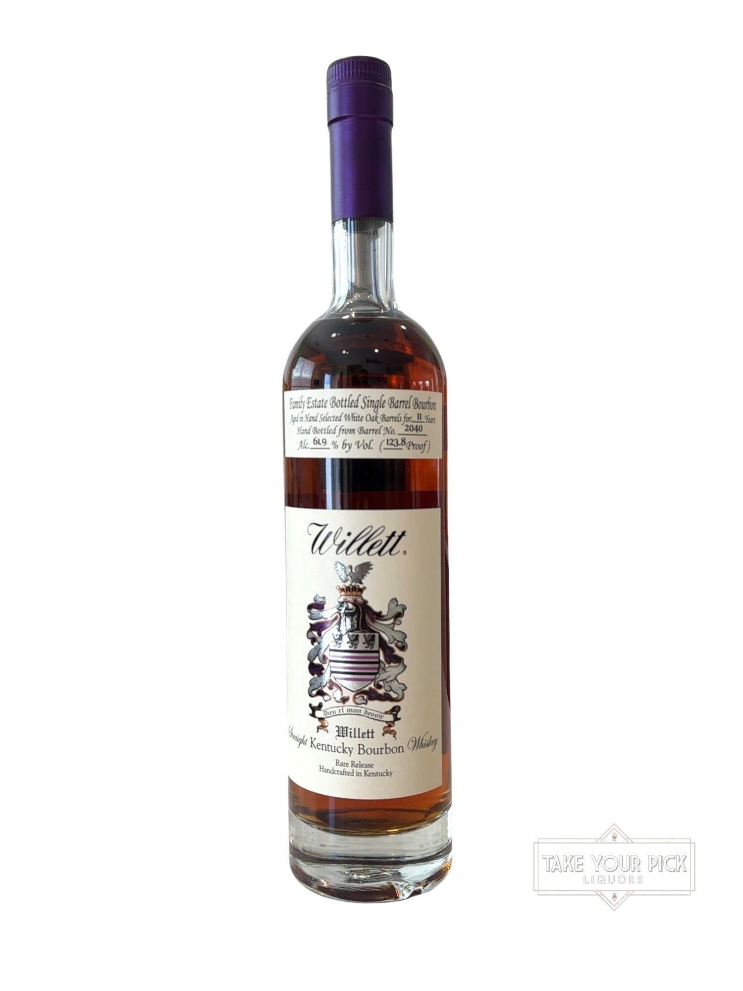 Willett Argonaut Heritage Willett Family Estate Bottled Single Barrel Bourbon 123.8 Proof 750ml