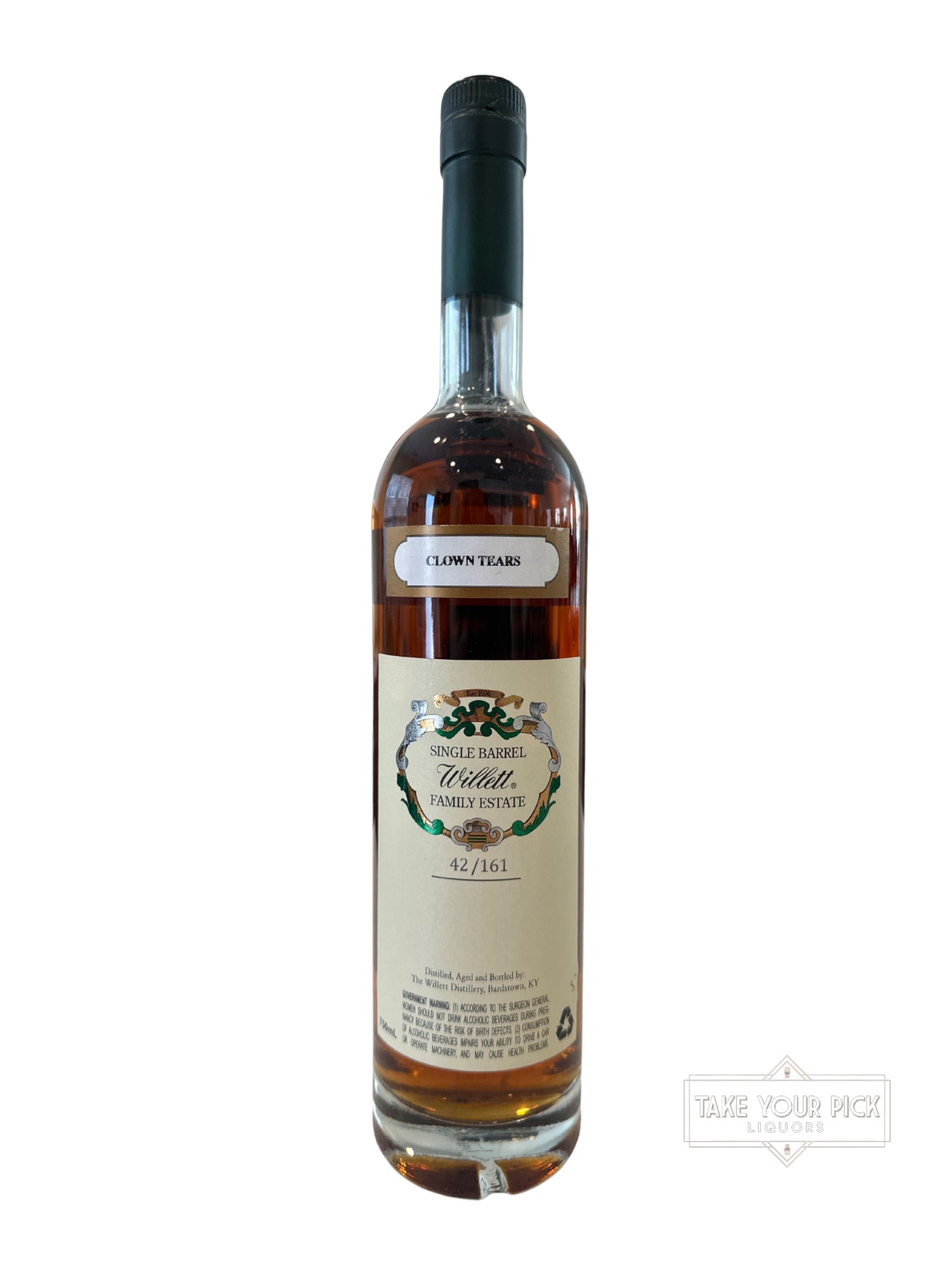 Willett Clown Tears Family Estate Bottled Single Barrel Rye 118.2 Proof 750ml