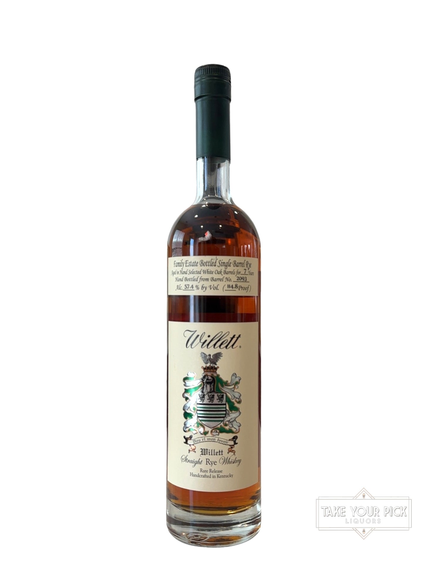 Willett Don’t Talk Listen Family Estate Bottled Single Barrel Straight Rye Whiskey 114.8 Proof 750ml