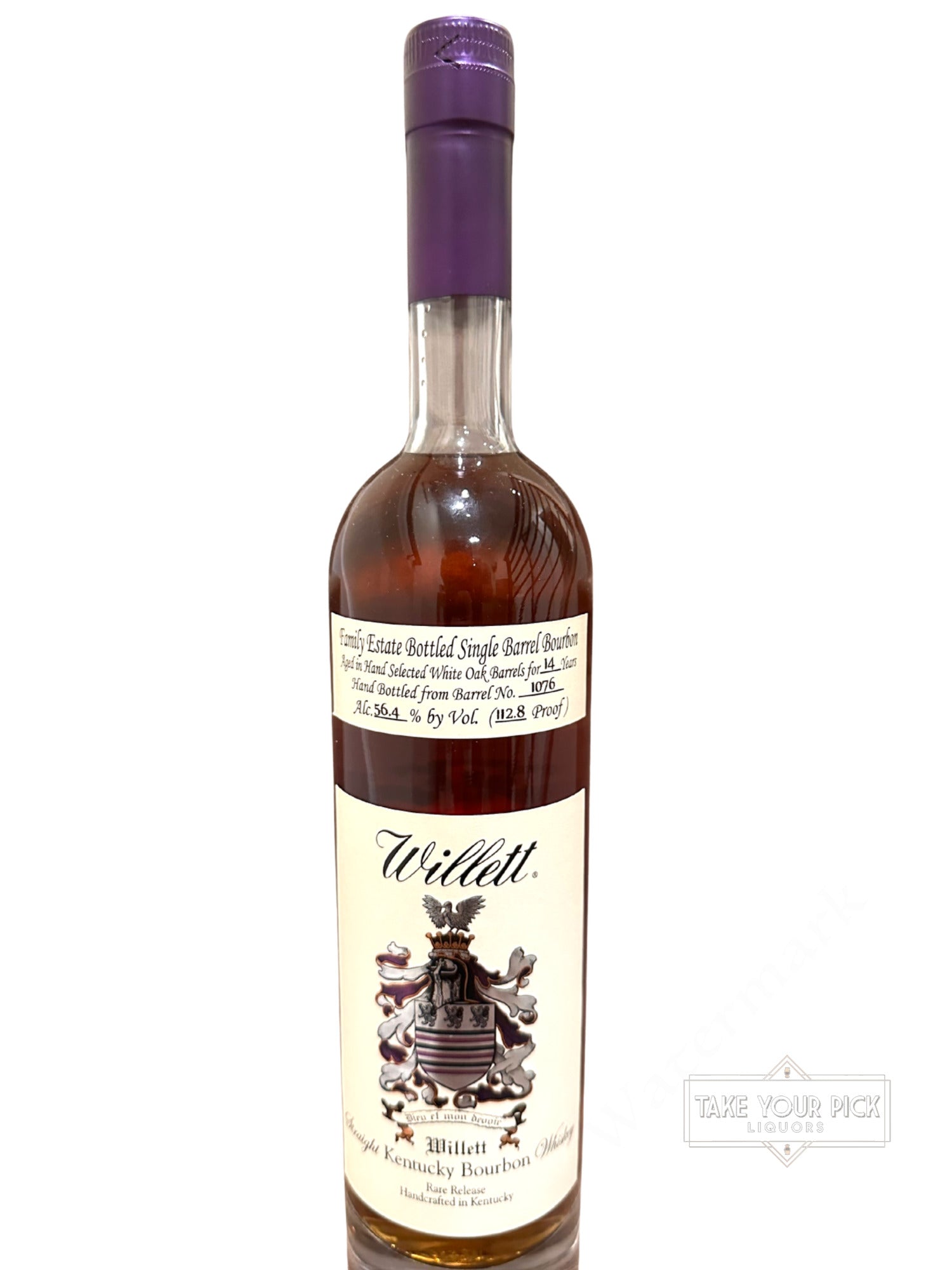 Willett Family Estate 14 Year Single Barrel Bourbon 112.8 Proof (Barrel 1076)