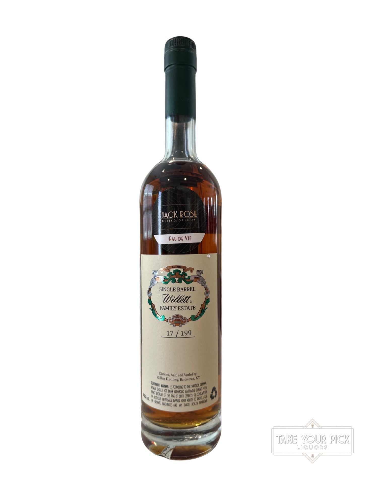 Willett Family Estate Bottled Single Barrel Rye 108.4 Proof 750ml
