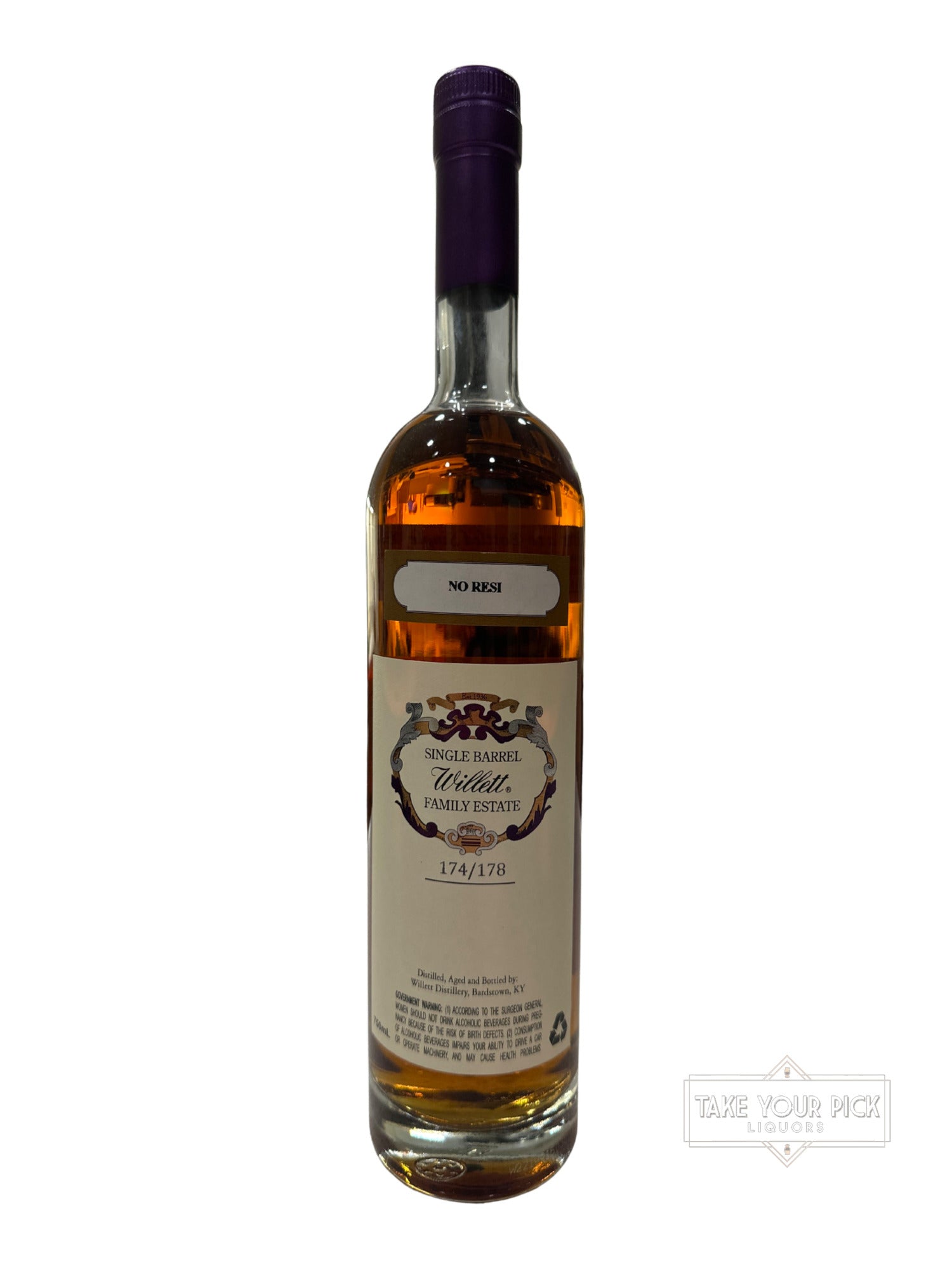 Willett No Resi Willett Family Estate Bottled Single Barrel Bourbon 122.4 Proof 750ml