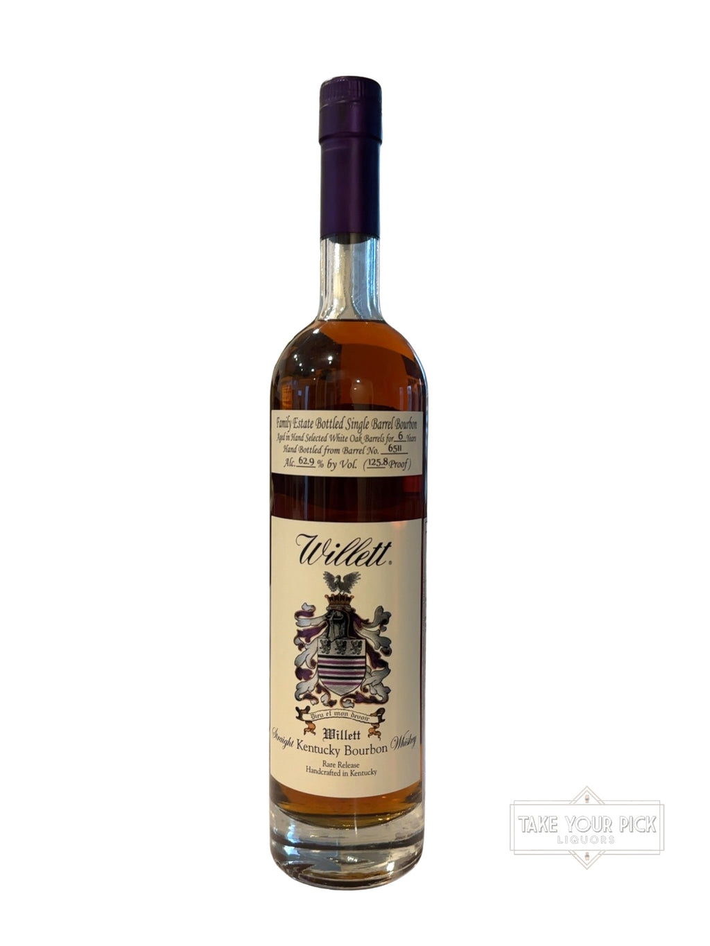 Willett Single Barrel Select 6 Year (Jack Rose-Jelly Belly) 125.8 Proof 750ml