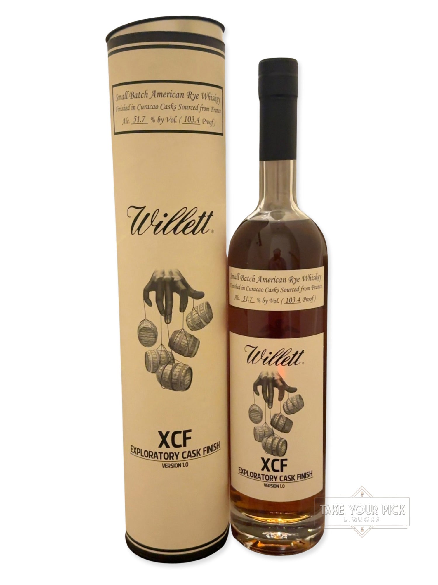 Willett Small Batch American Rye Whiskey XCF Exploratory Cask Finish Version 1.0 103.4 Proof