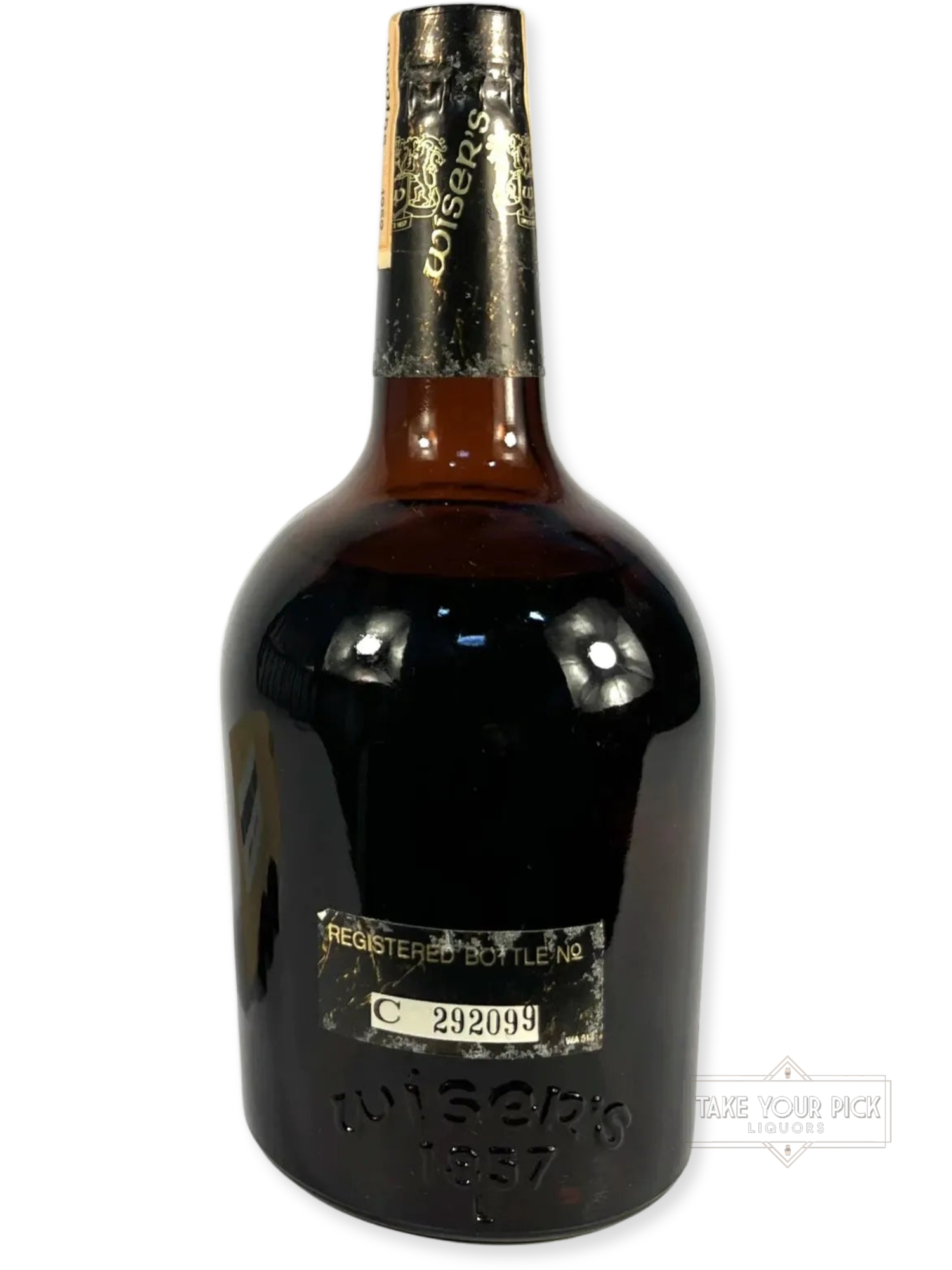 Wiser's Oldest 18-year 1979 - 80 Proof - Bottle Back