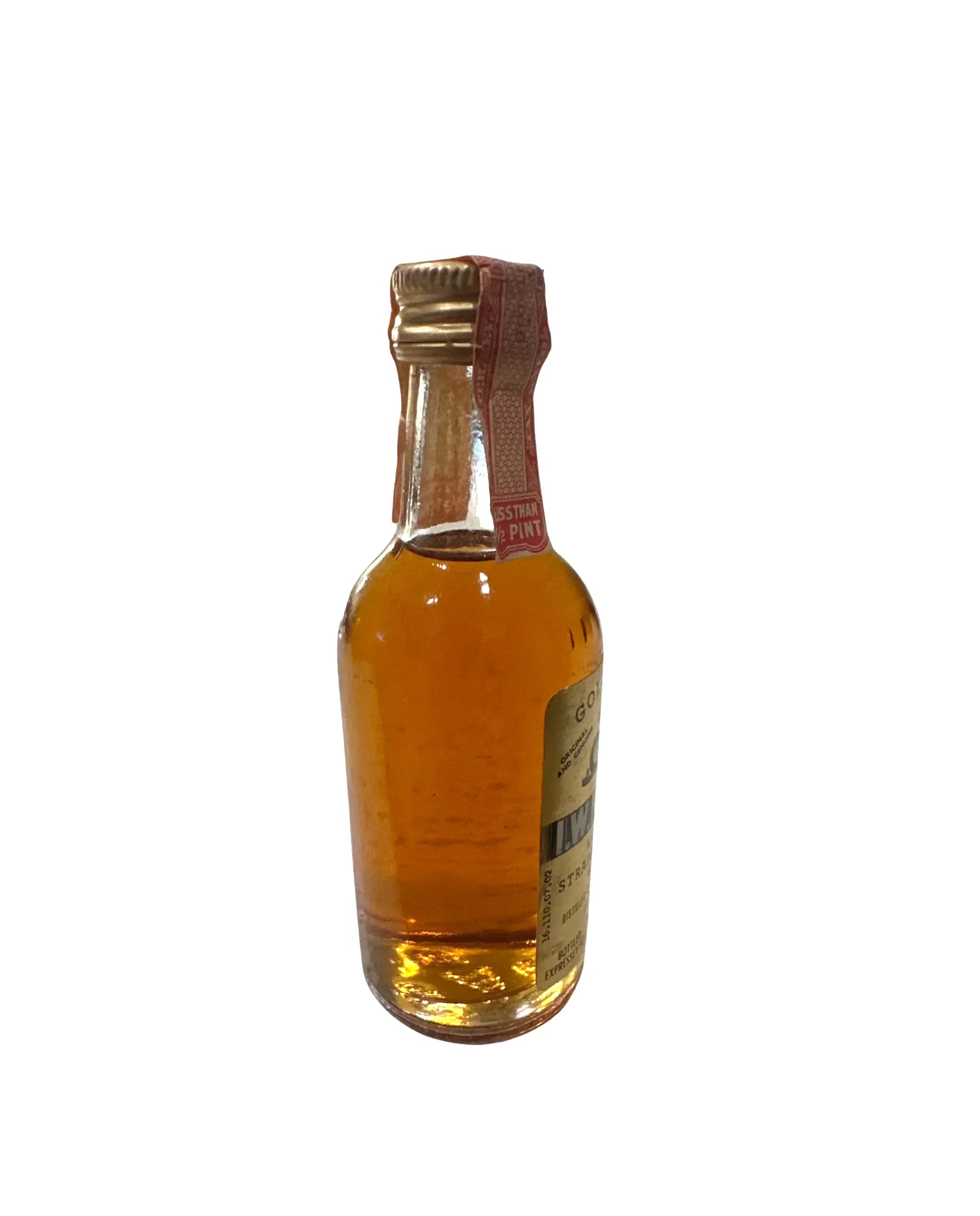 1944 I.W. Harper Distilling Co. I.W. Harper Distilling Gold Medal Kentucky Straight Bourbon Whiskey TWA 80 Proof 1ml