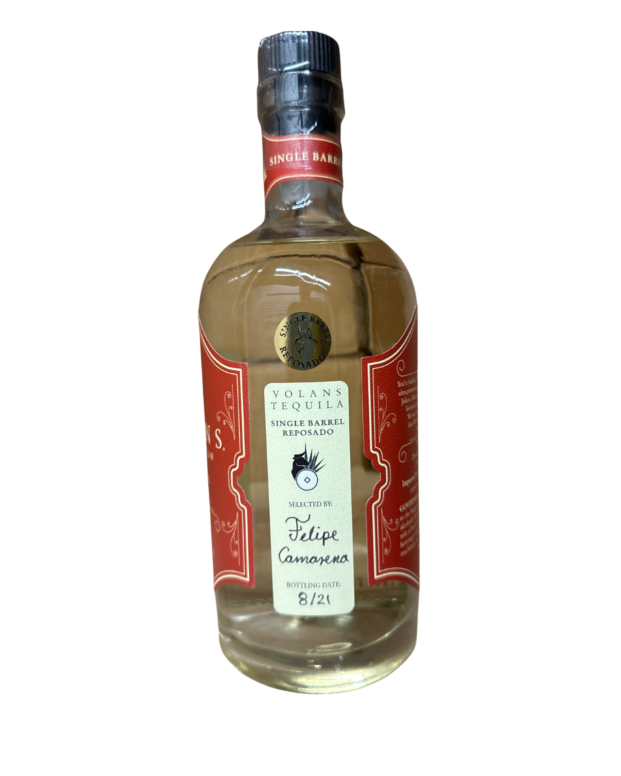 2021 Volans Ultra Premium Tequila Single Barrel Reposado 80 Proof 750ml