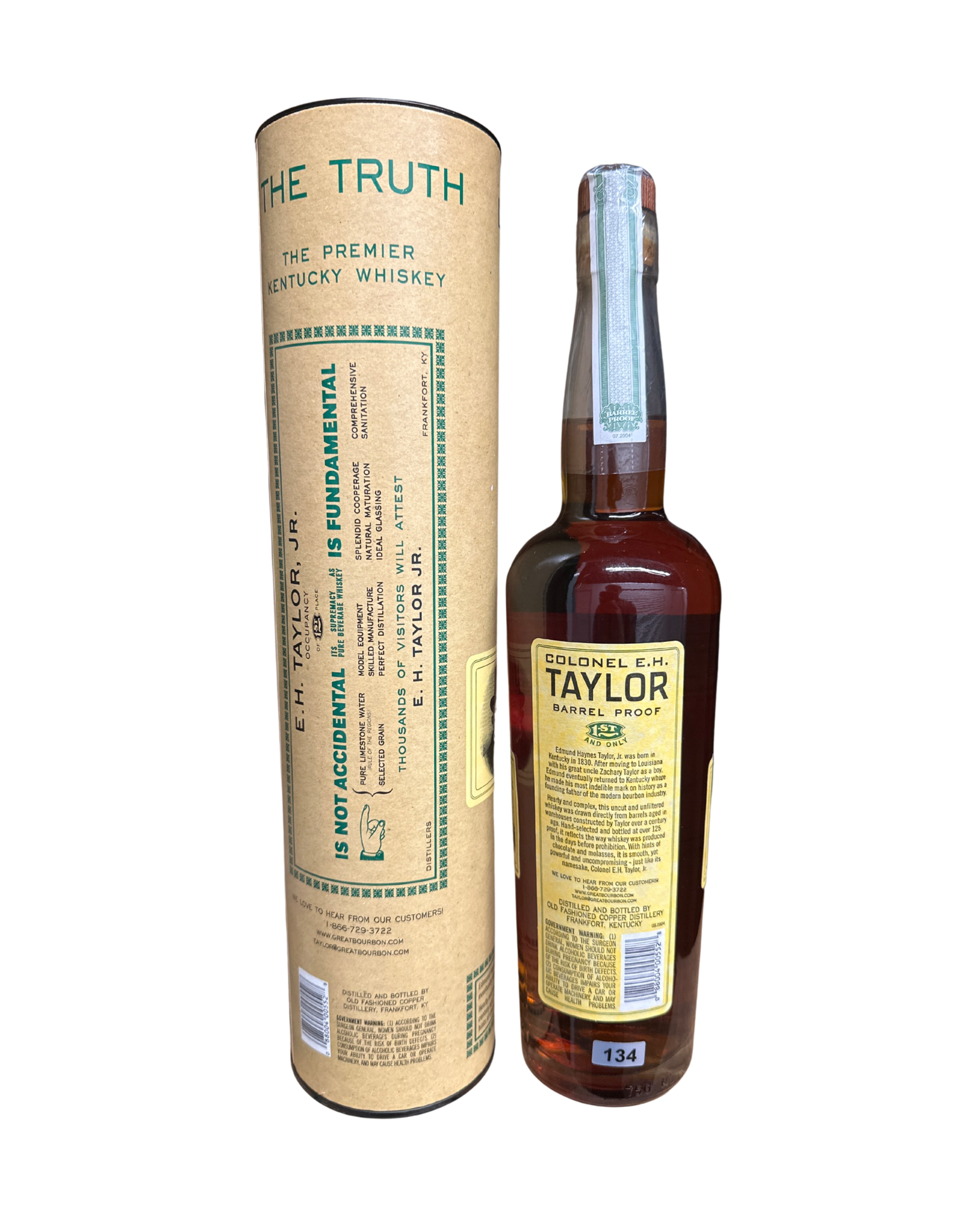 2012 Colonel E.H. Taylor, Jr. Barrel Proof 134.5 Proof 750ml Batch 1
