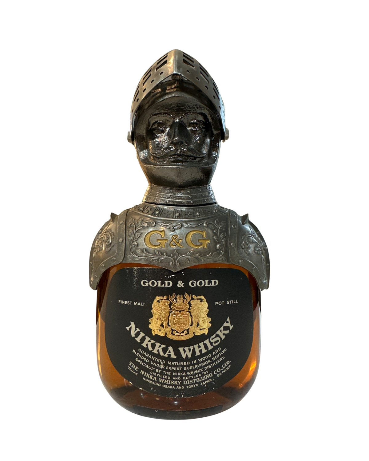 1970’s to 1980’s Nikka Gold & Gold Knight of the King 86 Proof 86 Proof 757ml