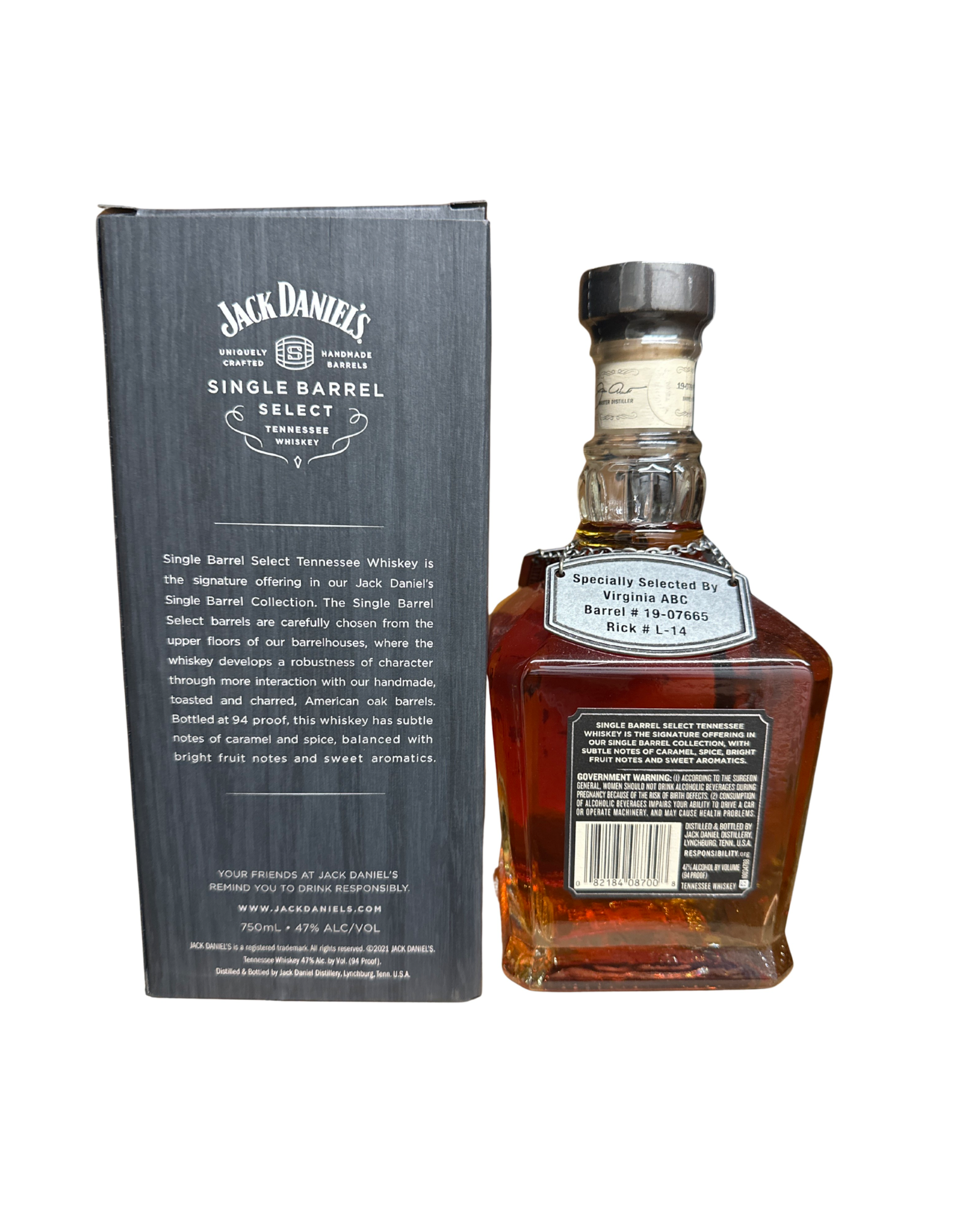 2019 Jack Daniel's Single Barrel Select Tennessee Whiskey 94 Proof 750ml