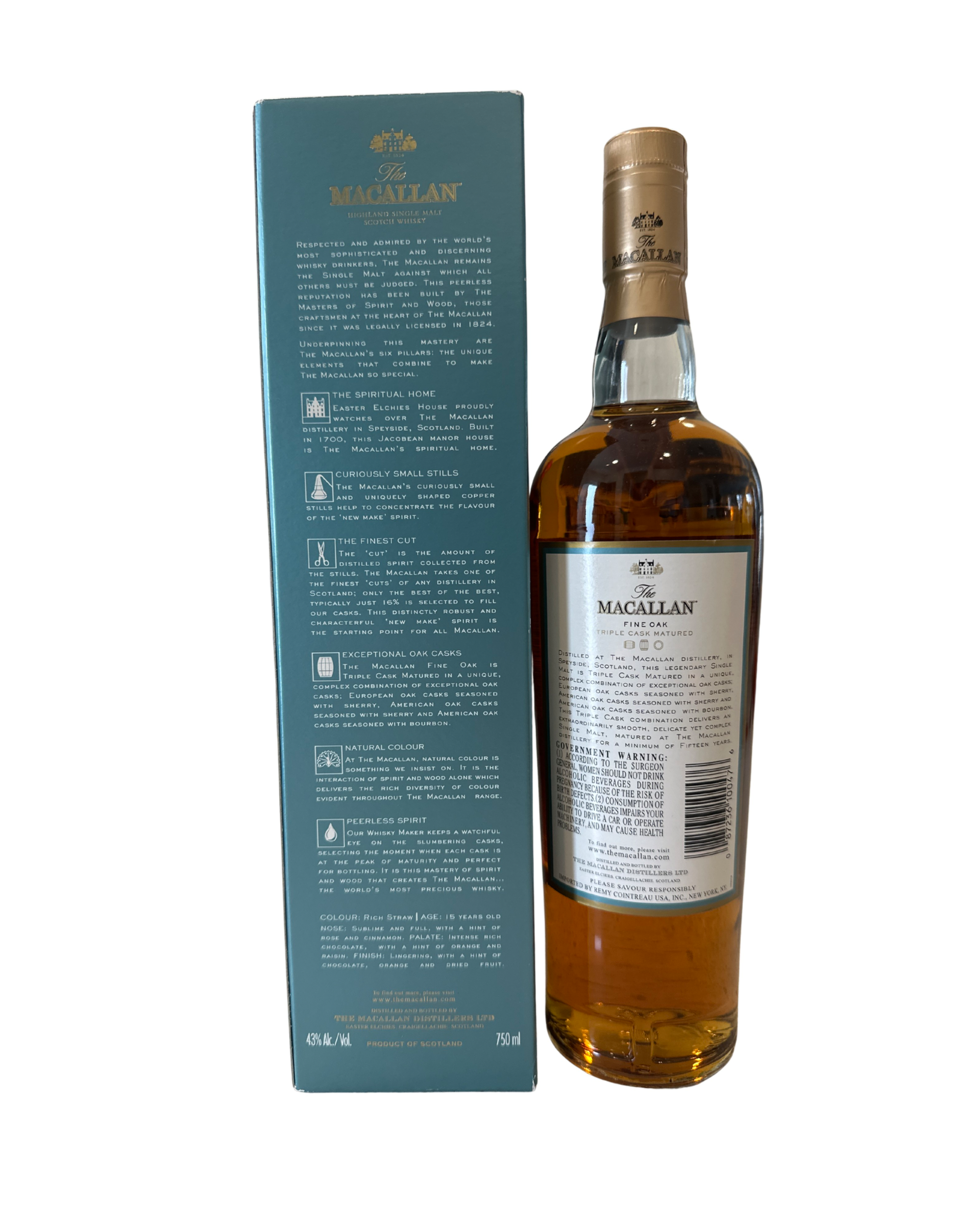 2014 The Macallan 15 Year Fine Oak Triple Cask Scotch Whisky 86 Proof 750ml