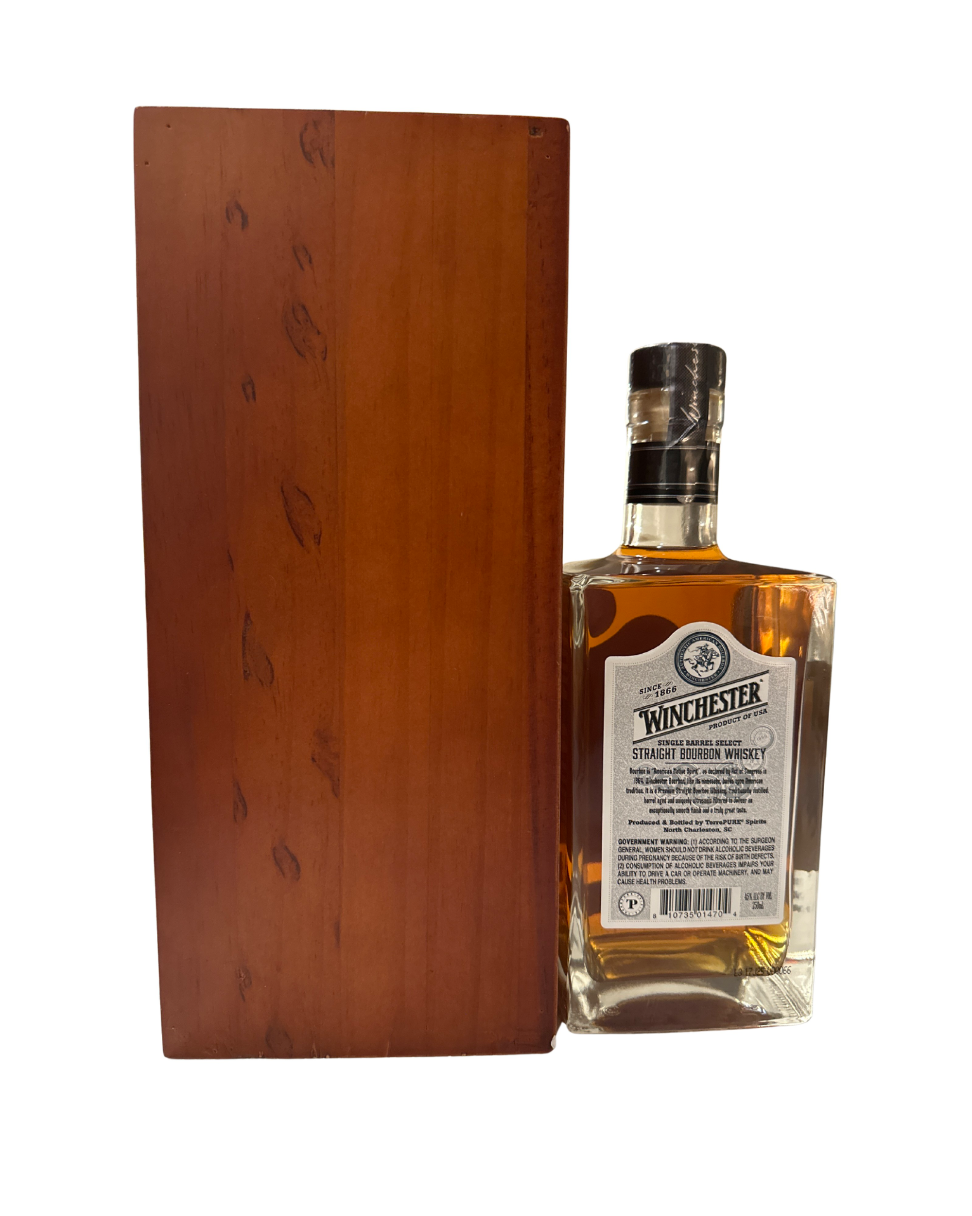 Winchester Single Barrel Select Straight Bourbon Whiskey 90 Proof 750ml